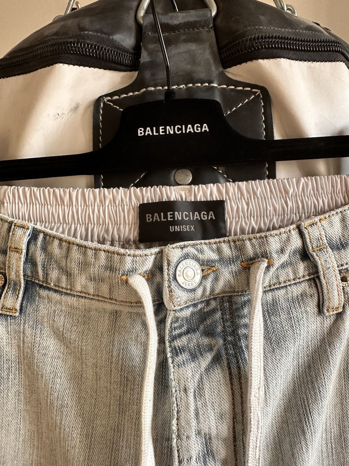 Balenciaga FW24 Denim Tracksuit hybrid pants Size US 31 - 7 Thumbnail