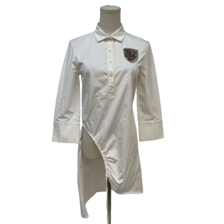 Dior Christian Dior Beaded Shield Shirt Dress Size 36 Size XS / US 0-2 / IT 36-38 - 1 Thumbnail