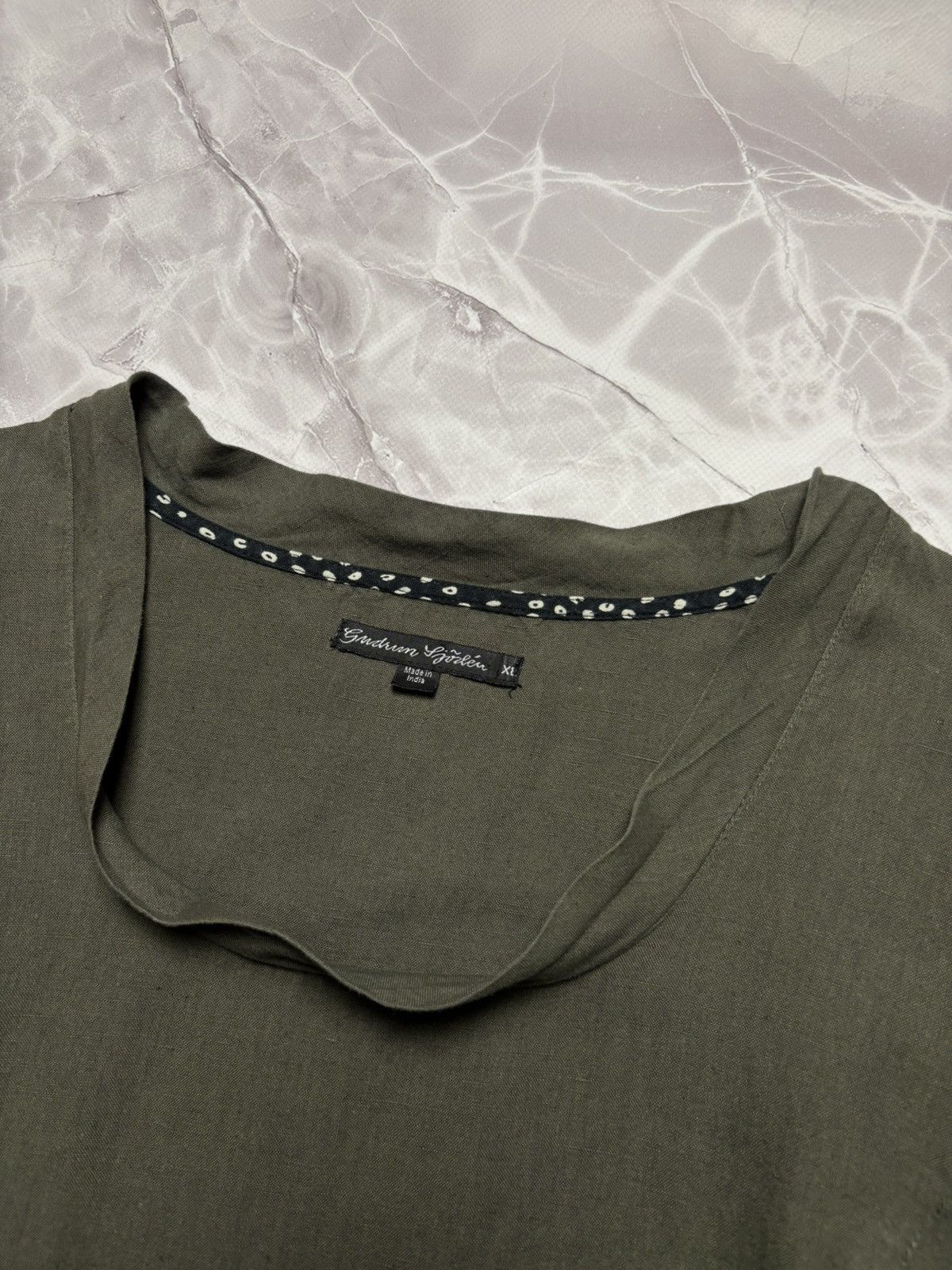 Gudrun Sjoden Gudrun Sjoden Dress Linen Cotton Long Sleeve Lagenlook XL Size XL / US 12-14 / IT 48-50 - 7 Thumbnail