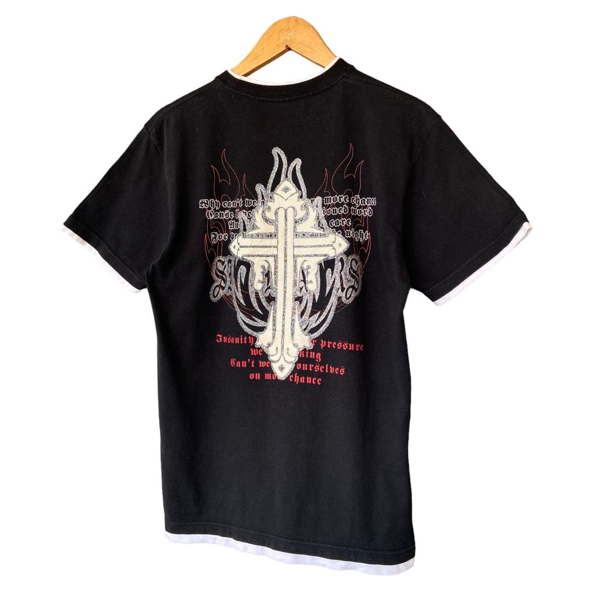 Japanese Brand Sixtenners Japanese Cross Tribal Poem Layer Style Tee Size US M / EU 48-50 / 2 - 2 Thumbnail