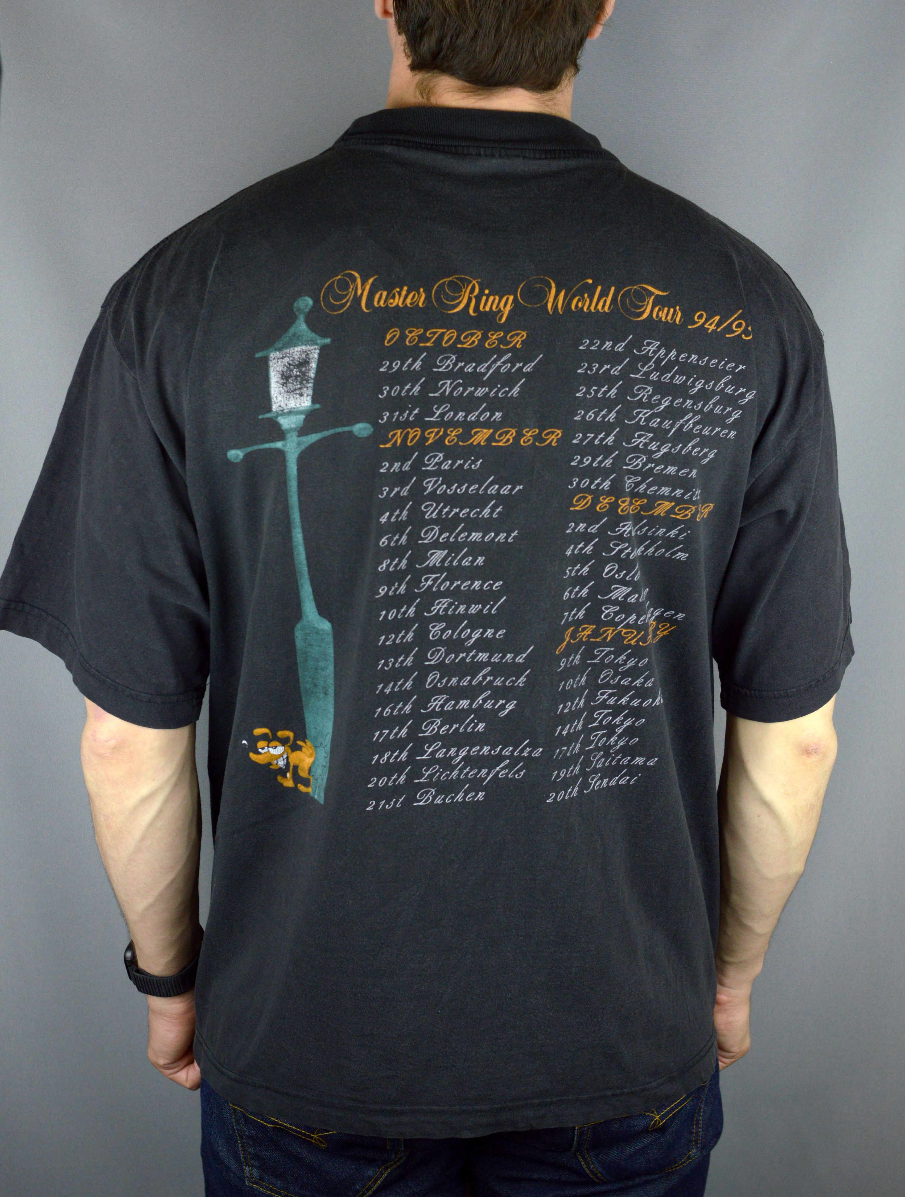Vintage Helloween Master Ring World Tour 94 95 t shirt - toestory.in