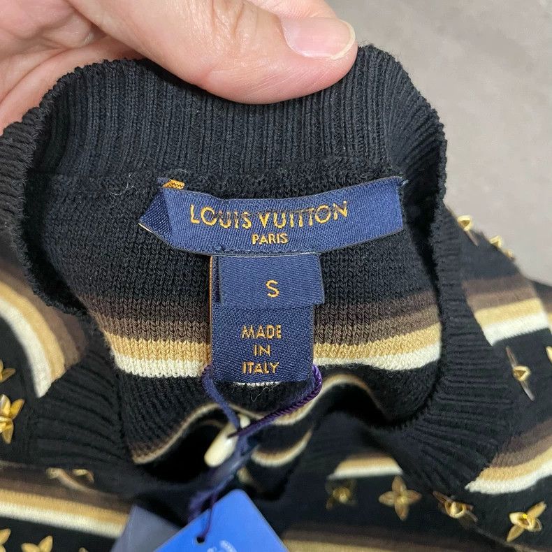 Louis Vuitton Louis Vuitton Black brown star striped sweater Size S / US 4 / IT 40 - 5 Thumbnail