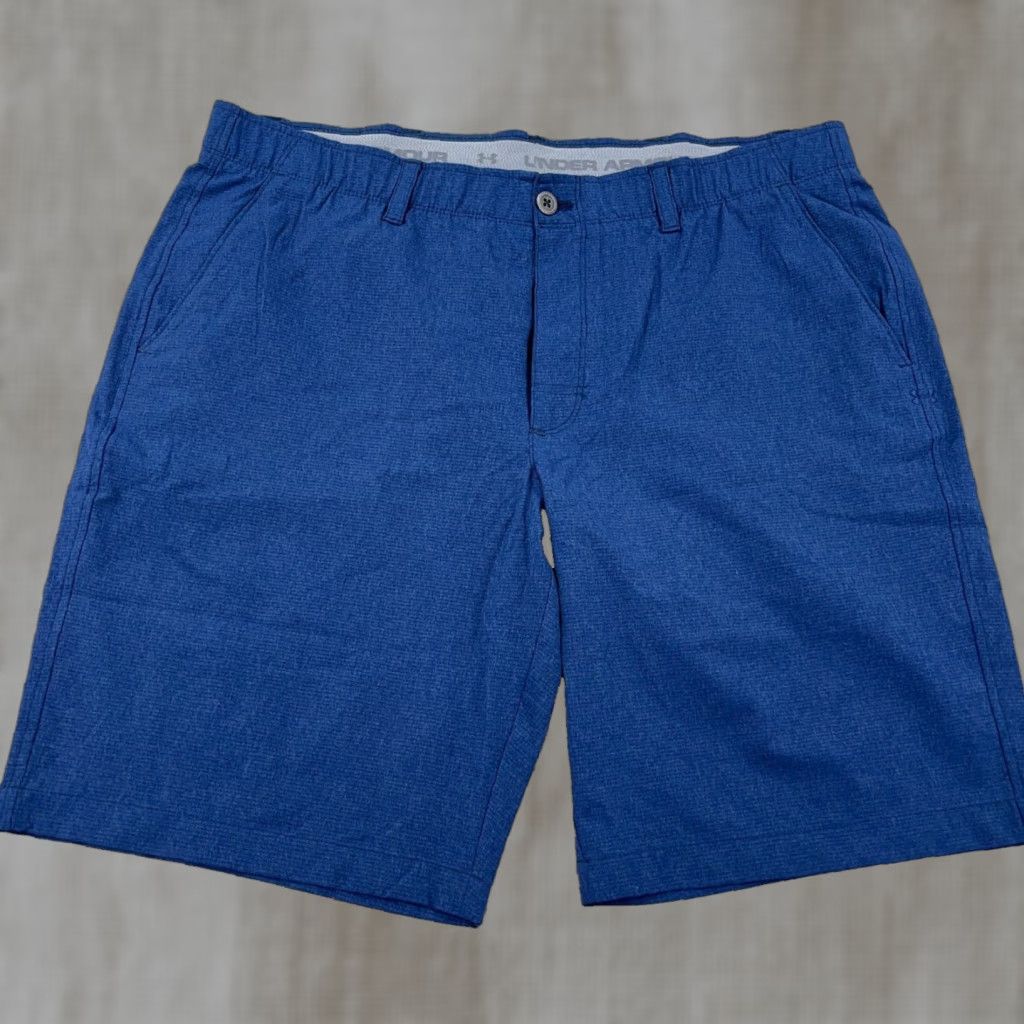 Under Armour Under Armour Chino Shorts Men 40 Navy Blue Golf Performance Loose Fit Heatgear Size US 40 / EU 56 - 1 Thumbnail