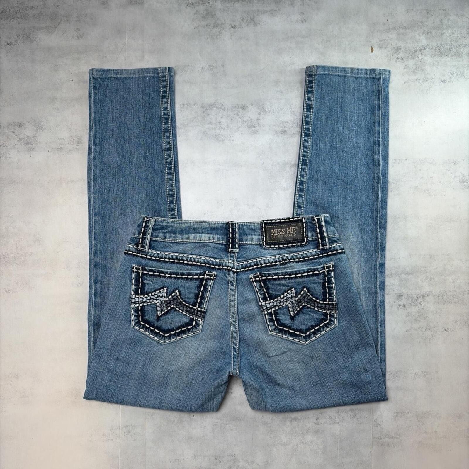 Other Y2K Light Wash Miss Me Grunge Skinny Denim Jeans Size 30" / US 8 / IT 44 - 1 Thumbnail