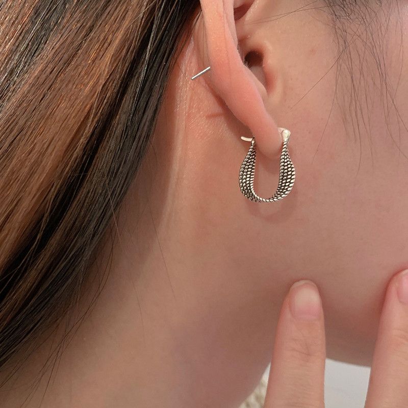 Jewelry Creative Twist Winding Earrings Size ONE SIZE - 1 Thumbnail