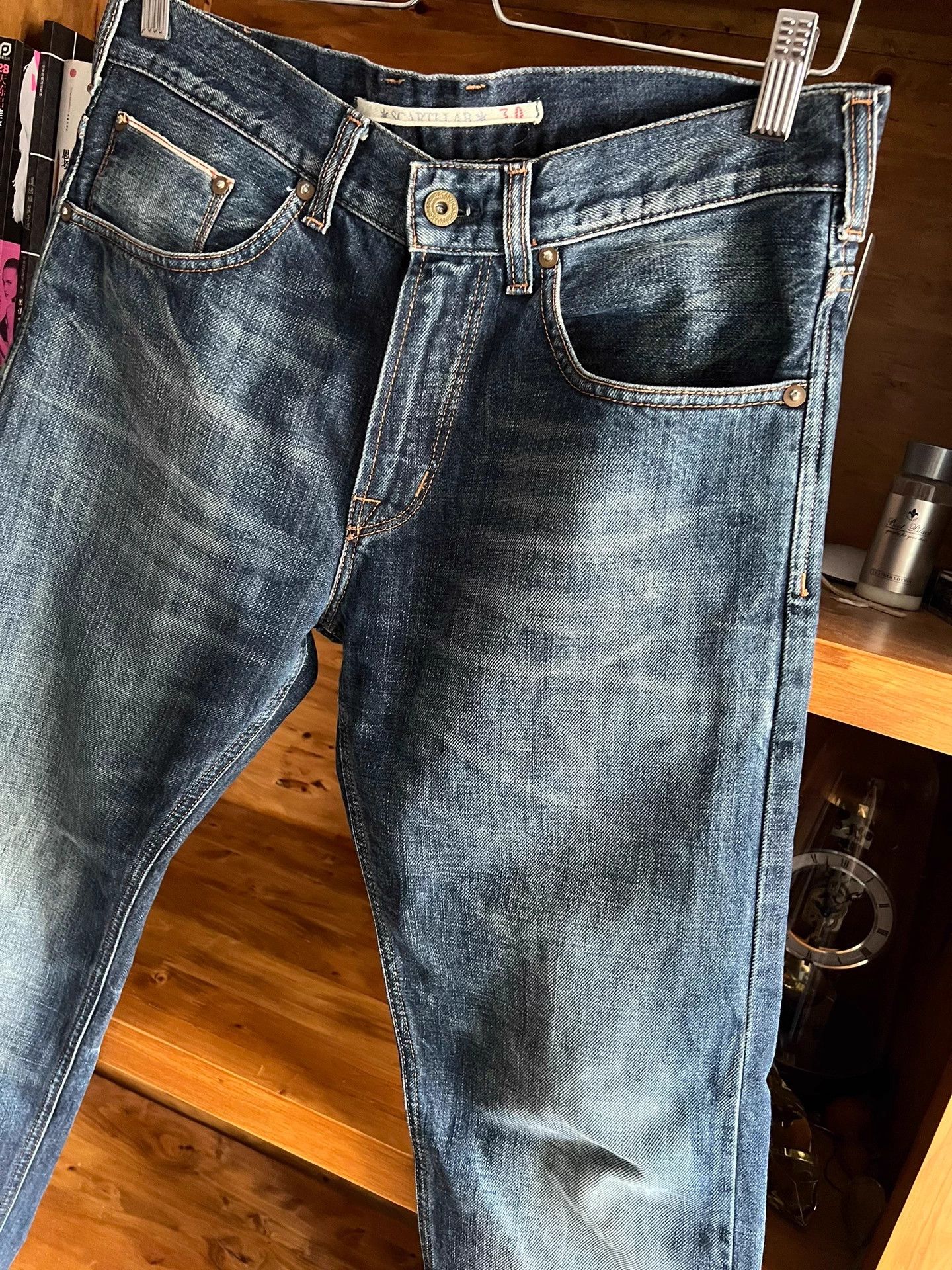 Scarti-Lab Scarti Lab Heavy Wash Mud Stain Distressed Selvedge Jeans Size US 26 / EU 42 - 3 Thumbnail