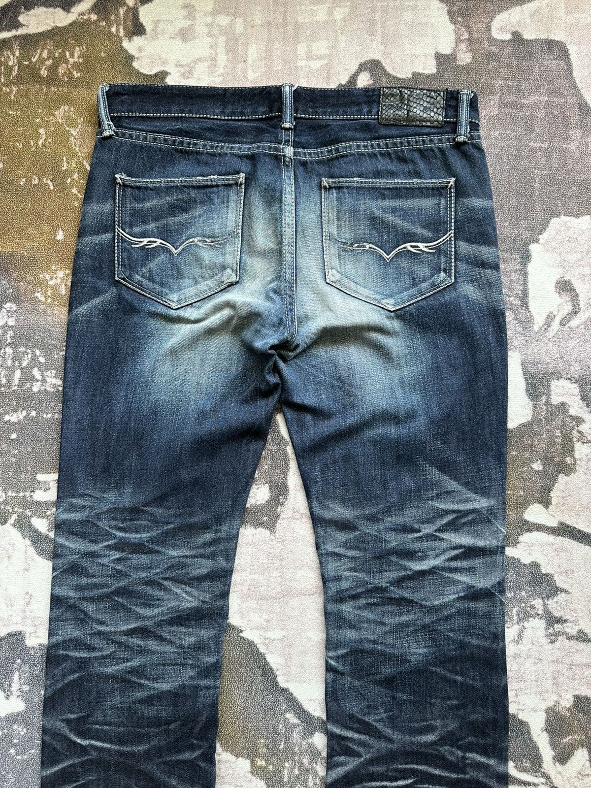 Yasuyuki Ishii AW11 FUGA whiskered denim jeans Size US 34 / EU 50 - 6 Thumbnail