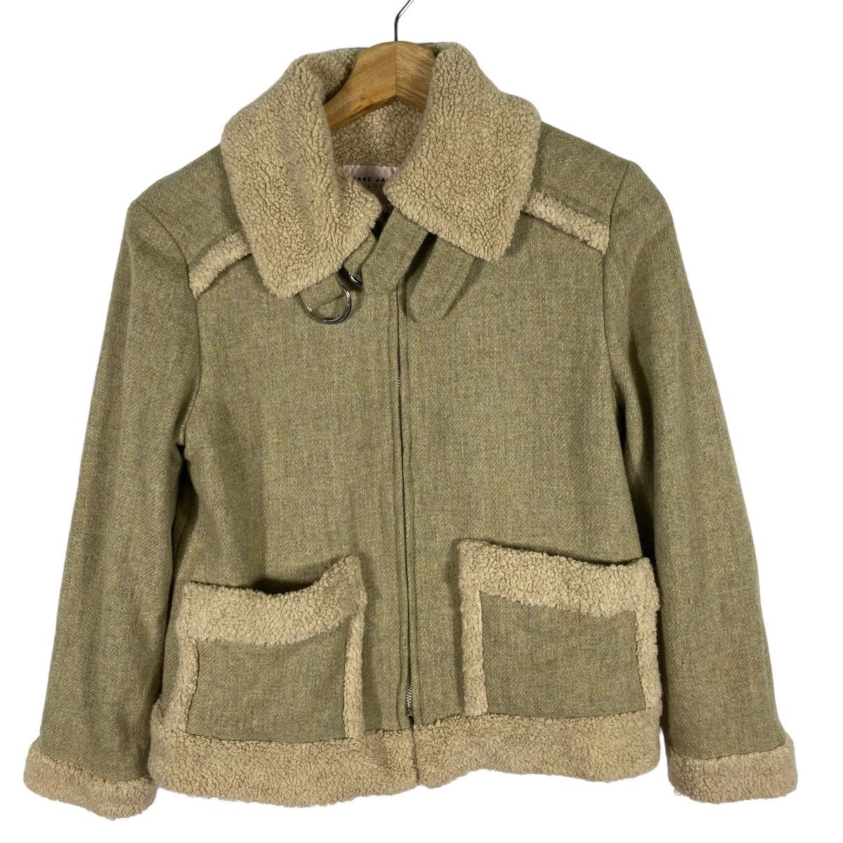 Marc Jacobs × Vintage Vintage Marc Jacobs Look Sherpa Zipper Jacket Size 4 Size XS / US 0-2 / IT 36-38 - 5 Thumbnail