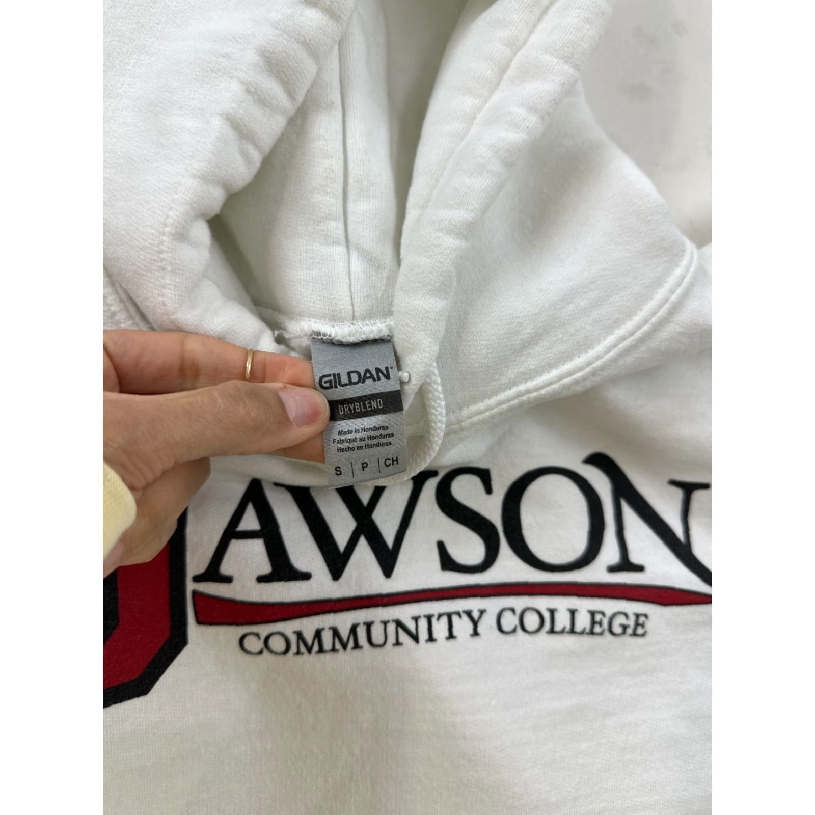 Gildan Gildan Sweatshirt Hoodie Mens Small White Pullover Dryblend Size US S / EU 44-46 / 1 - 5 Thumbnail