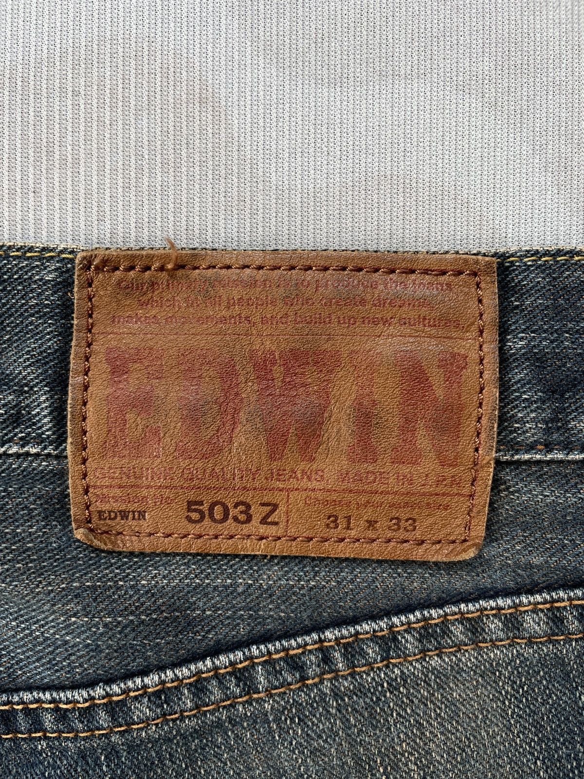Edwin × Japanese Brand Edwin 503Z Jeans (LG132) Size US 32 / EU 48 - 11 Thumbnail