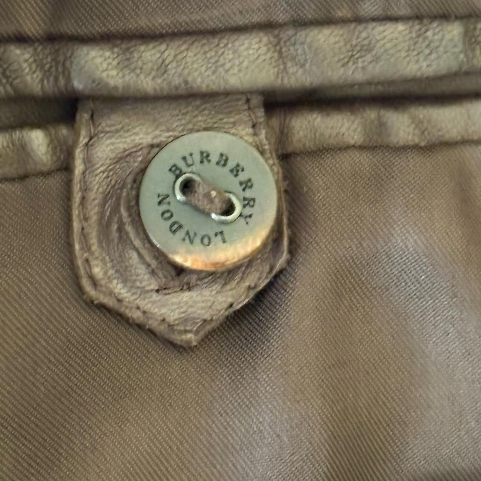 Burberry Burberry London Made in Italy Brown Leather Blazer Size 8 Size M / US 6-8 / IT 42-44 - 11 Thumbnail