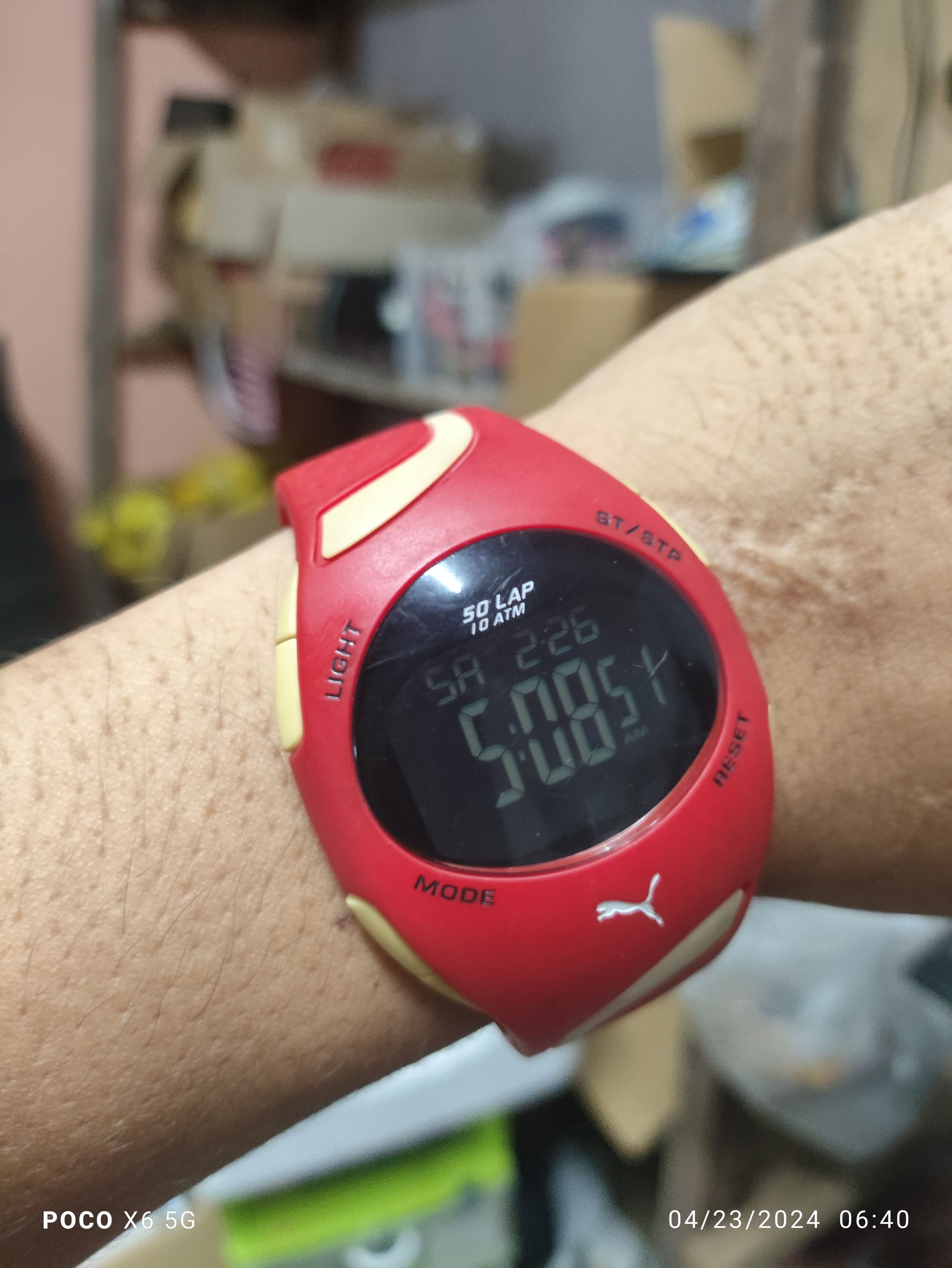 Vintage DIGITAL PUMA WATCH (RED MONSTER GENGSTER)