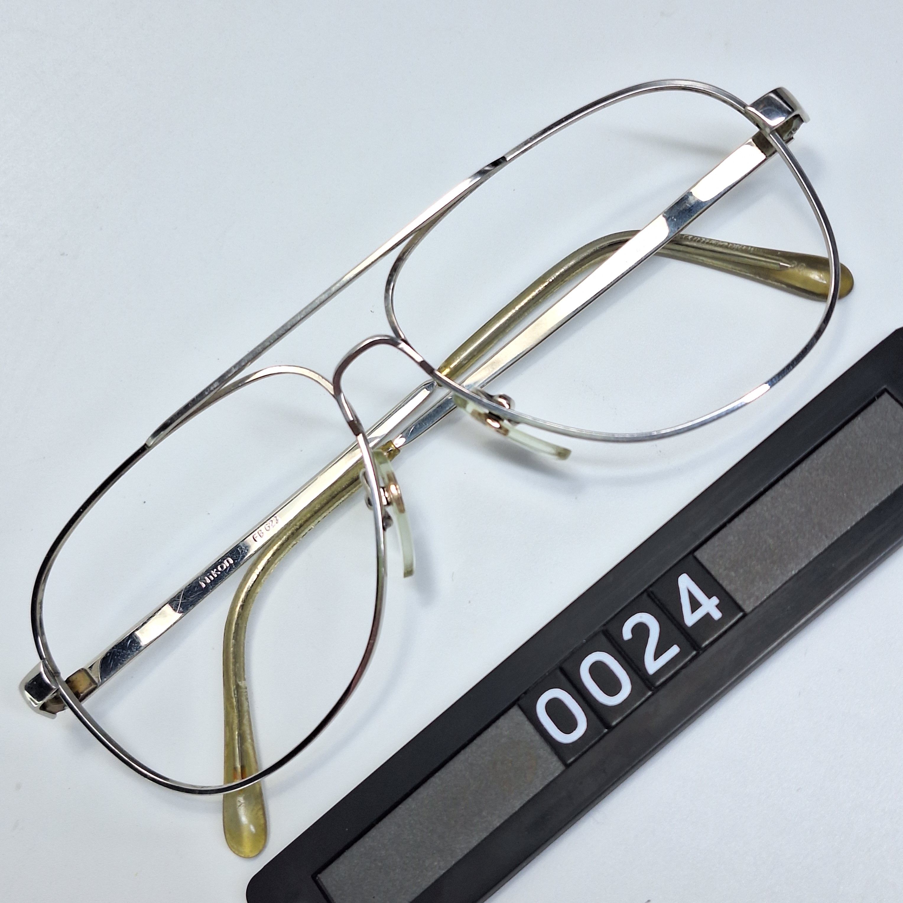 Nikon 90s Nikon FB623 Double Bridge Vintage Eyeglass Frame Size ONE SIZE - 1 Thumbnail