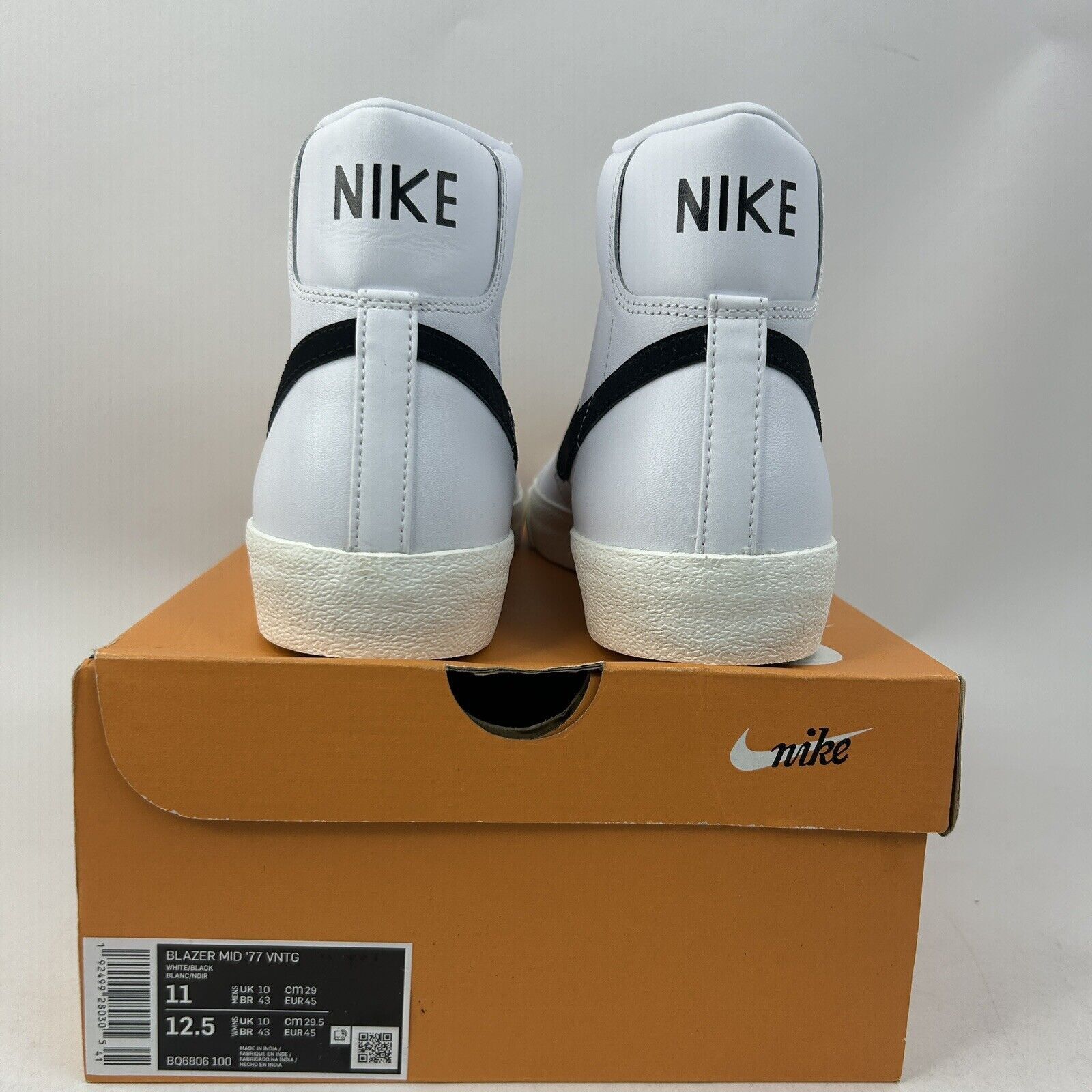 Nike Nike Blazer Mid ‘77 Vintage “White Black” 2024 Size US 11 / EU 44 - 4 Thumbnail