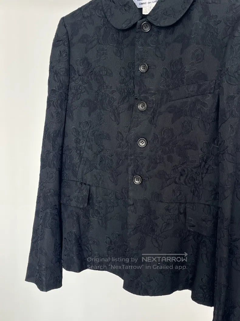 Comme des Garcons Comme des Garcons Black Textured Jacquard Jacket Size S / US 4 / IT 40 - 3 Thumbnail
