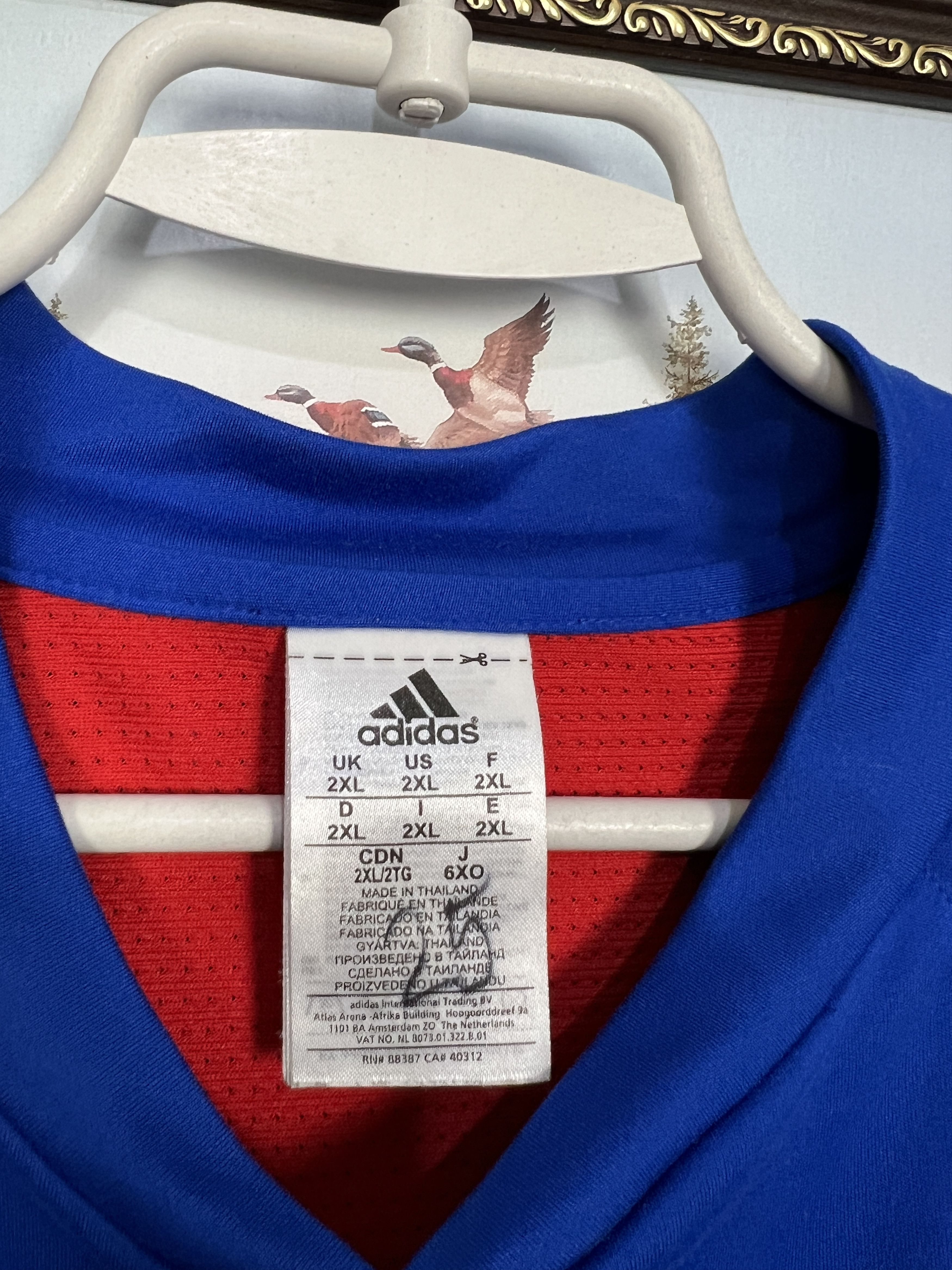 Adidas France Jersey Basketball National Team Trikot Shirt Rare Size US XXL / EU 58 / 5 - 7 Thumbnail