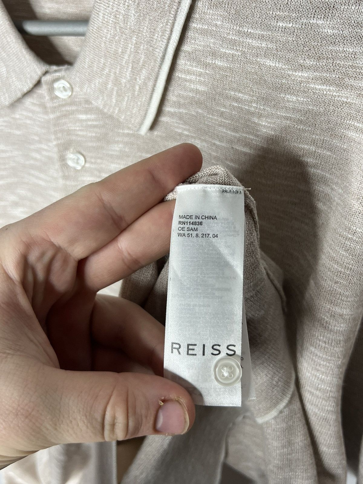Reiss 💰 Reiss Luxury Polo Shirt Short Sleeve Tee 💰 Size US XL / EU 56 / 4 - 7 Thumbnail