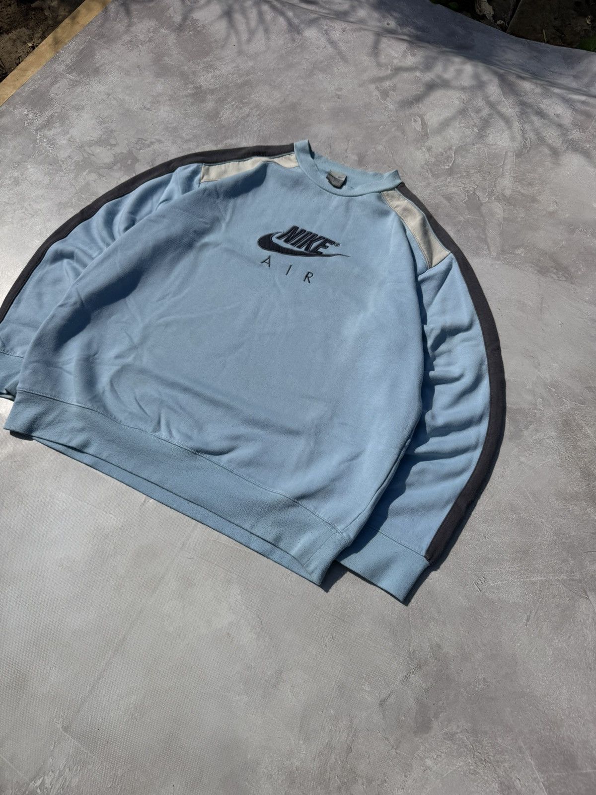 Nike Vintage 90s Nike Air Baggy Cotton Y2k Sweatshirt Size US XL / EU 56 / 4 - 2 Thumbnail