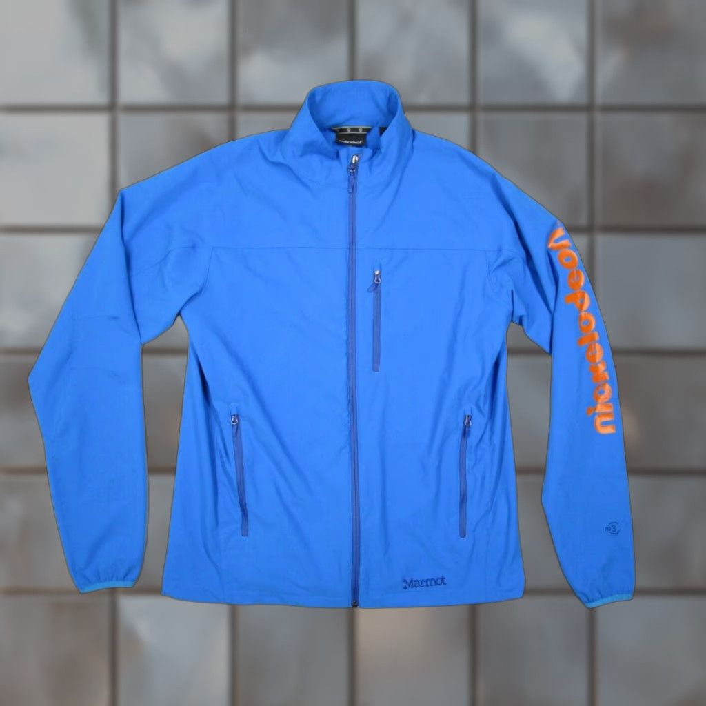 Marmot Marmot Mens Blue Tempo M3 Jacket Full Zip NICKELODEON Graphic Bomber Jacket Outdoor Zip Pockets All Seasons Fall Winter Spring Classic Size L Size US L / EU 52-54 / 3 - 1 Thumbnail