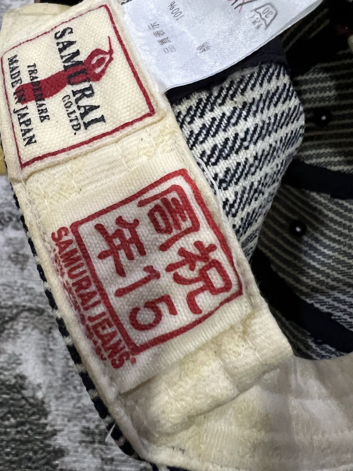 Samurai Jeans Samurai Hickory Stripe Hat 15th anniversary Size ONE SIZE - 12 Thumbnail