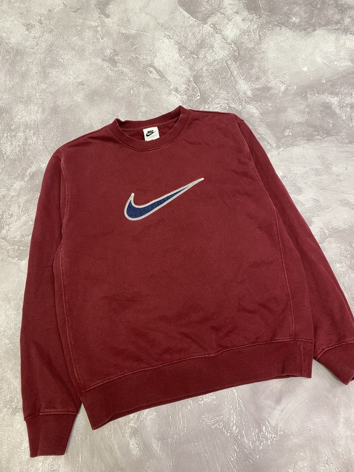 Nike × Vintage Vintage Nike Central Swoosh Retro Sweatshirt Size US S / EU 44-46 / 1 - 2 Thumbnail