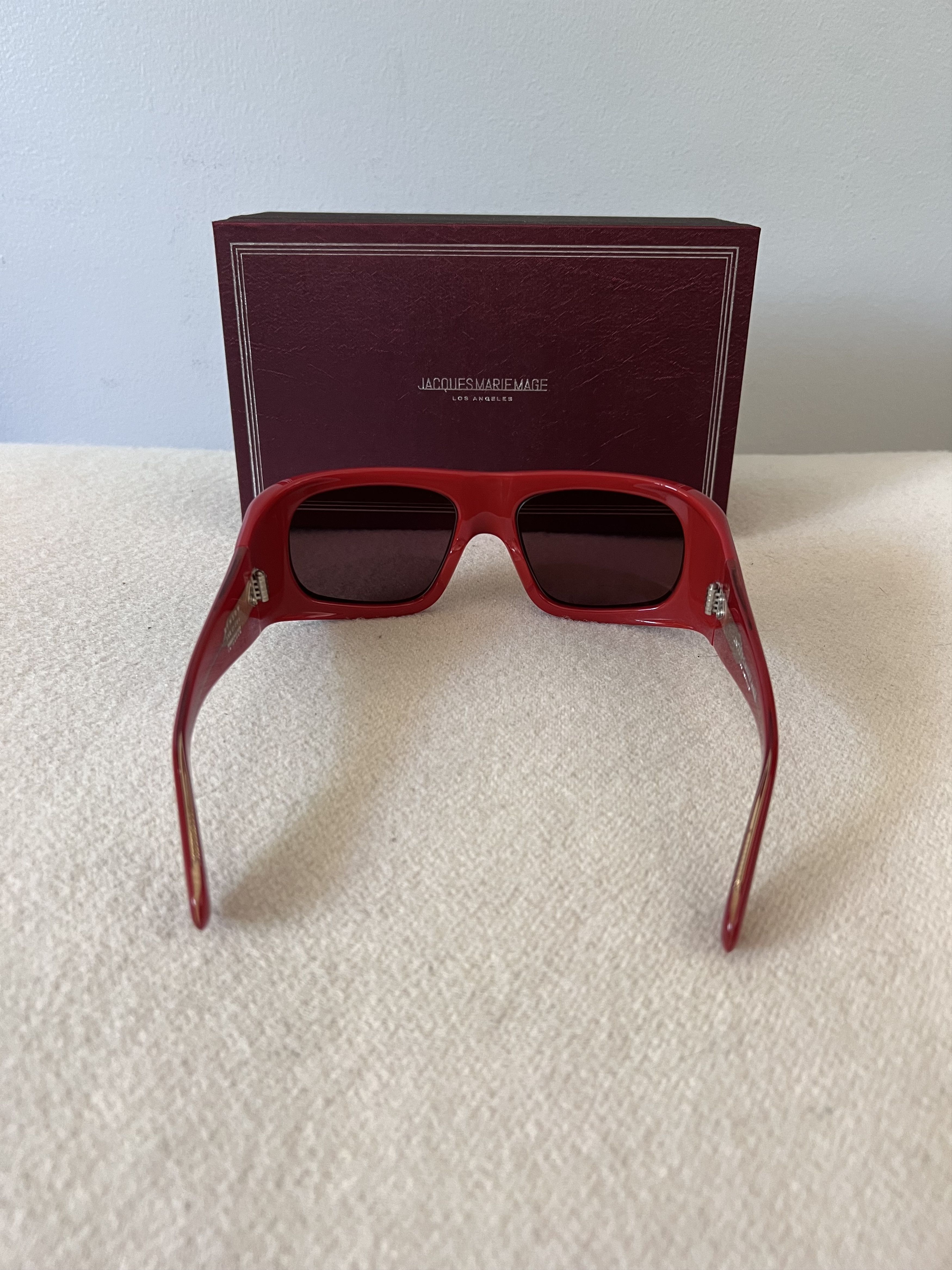 Jacques Marie Mage Jacques Marie Mage Benson Sunglasses in Vermillion Red Size ONE SIZE - 5 Thumbnail