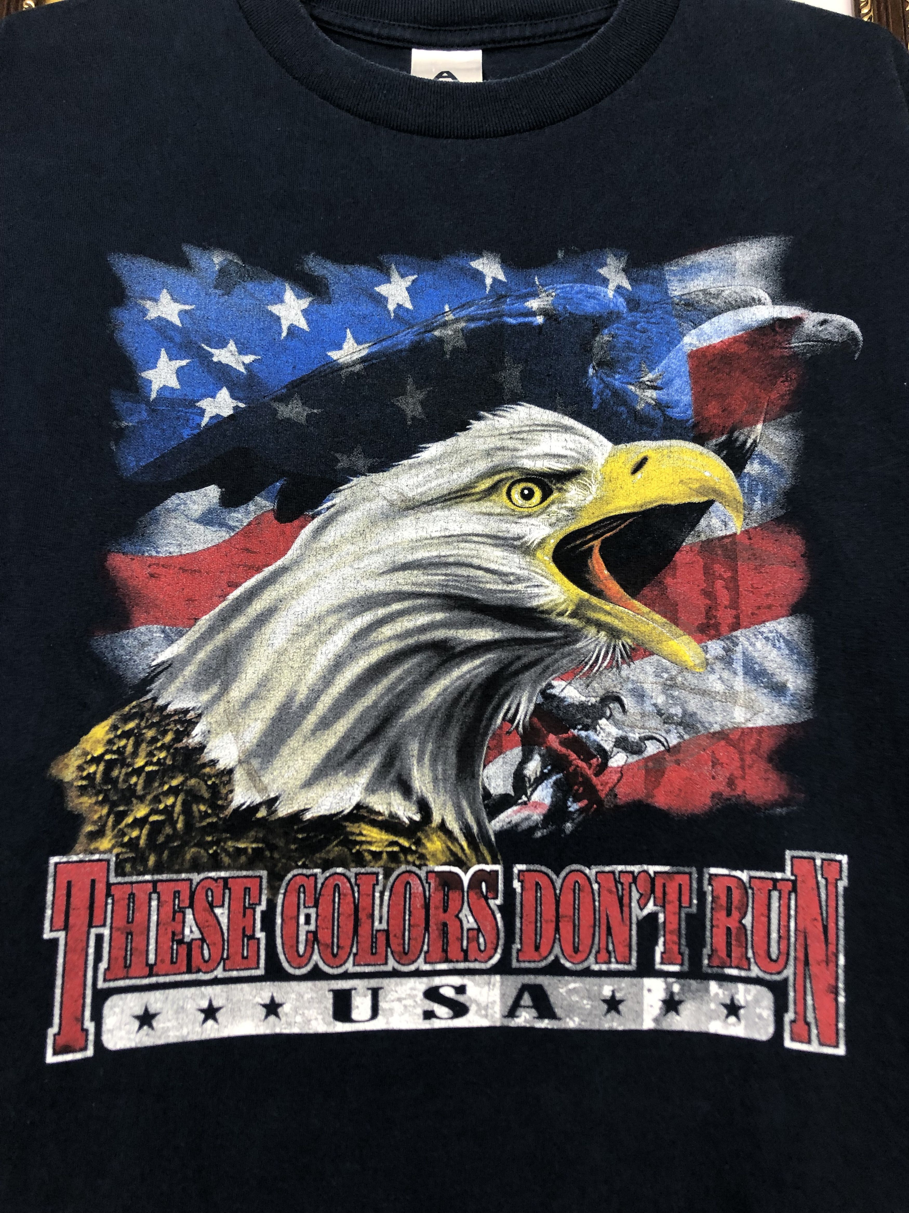 Vintage Vintage American Eagle USA Patriotic Tee Shirt Print Jersey Size US XL / EU 56 / 4 - 5 Thumbnail
