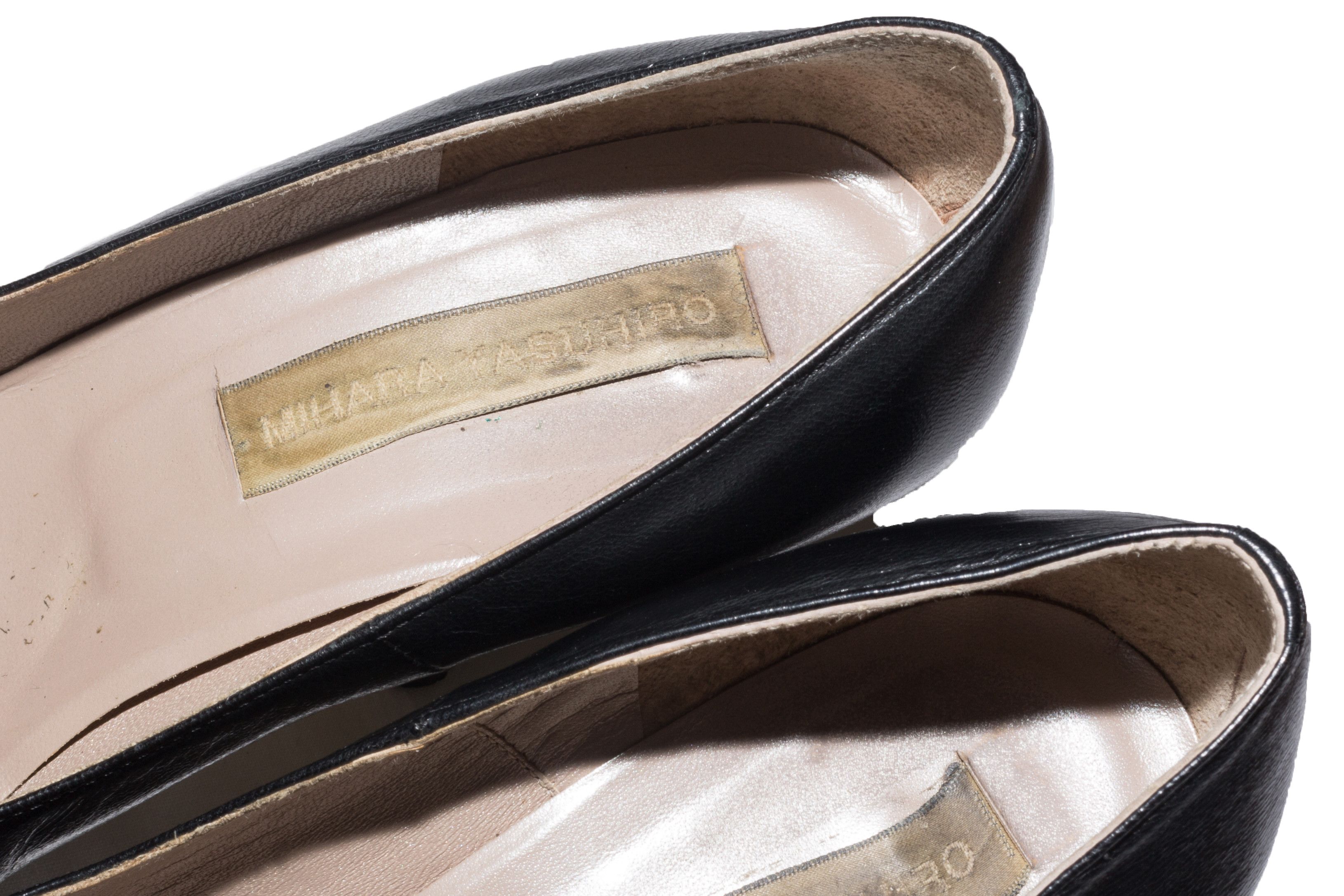 Maison MIHARA YASUHIRO OPEN SPLIT TOE SNAKE HEEL SHOE Size US 6.5 / IT 36.5 - 8 Thumbnail