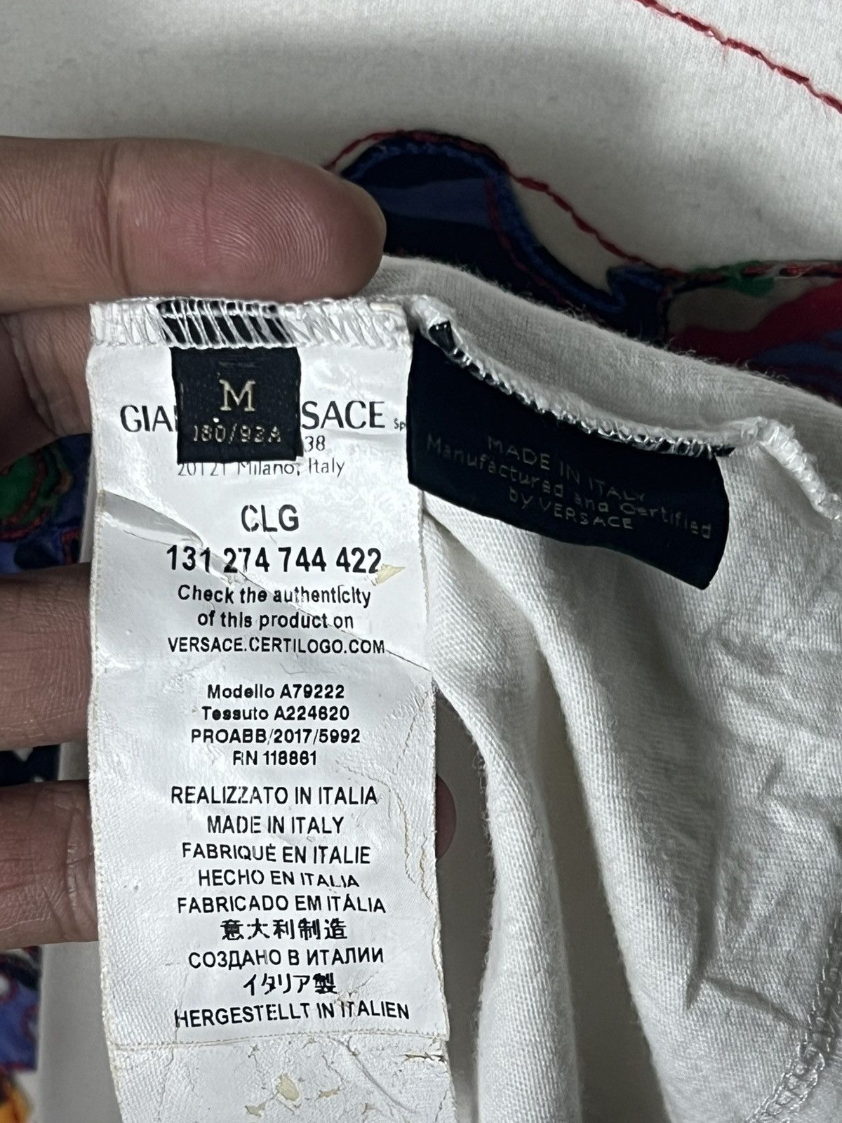 Versace Versace Medusa Patchwork Embroidered Tee Size US M / EU 48-50 / 2 - 4 Thumbnail