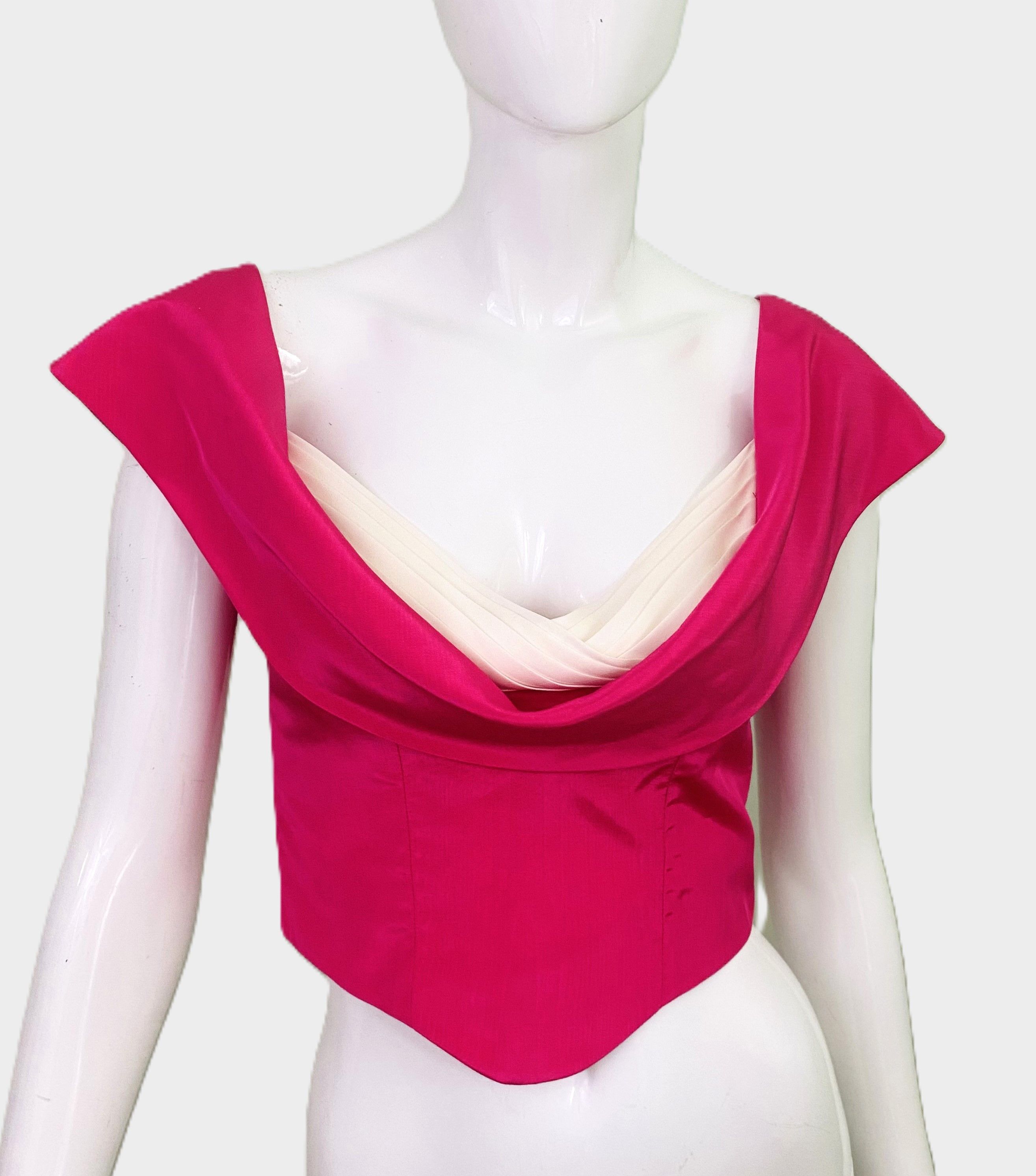 Moschino Moschino Couture Pink Small Pirate Top Corset Bustier Size S / US 4 / IT 40 - 1 Thumbnail