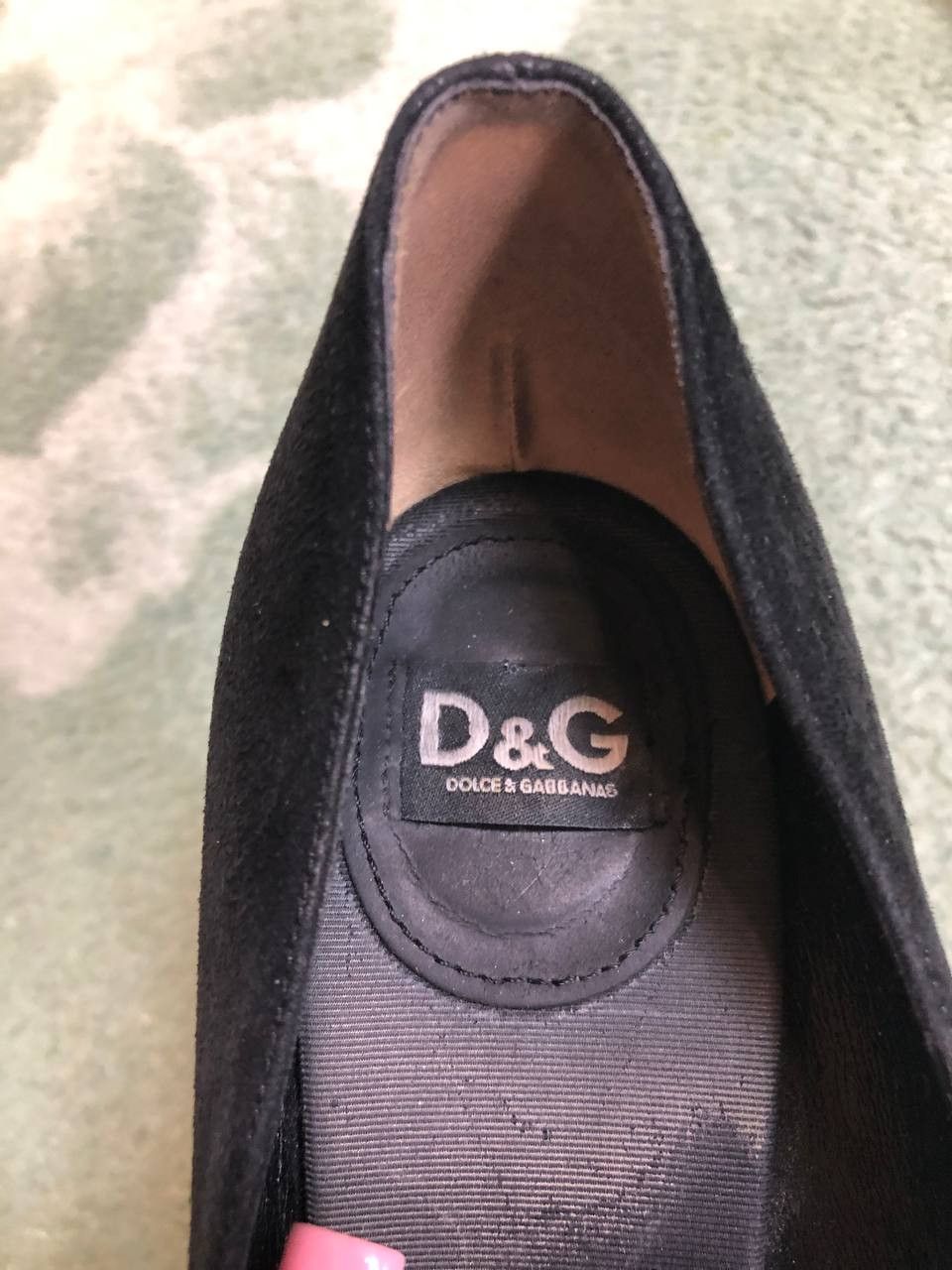 Dolce & Gabbana Dolce & Gabbana Black Peep-Toe Platform Pumps Size US 8.5 / IT 38.5 - 3 Thumbnail