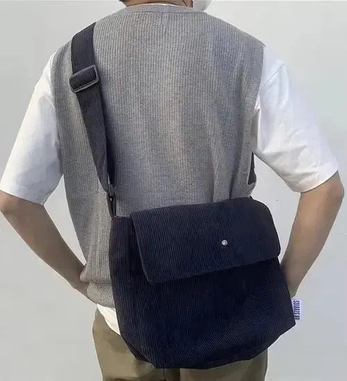 VIBE Y2k corduroy messenger bag shoulder bag Size ONE SIZE - 2 Thumbnail