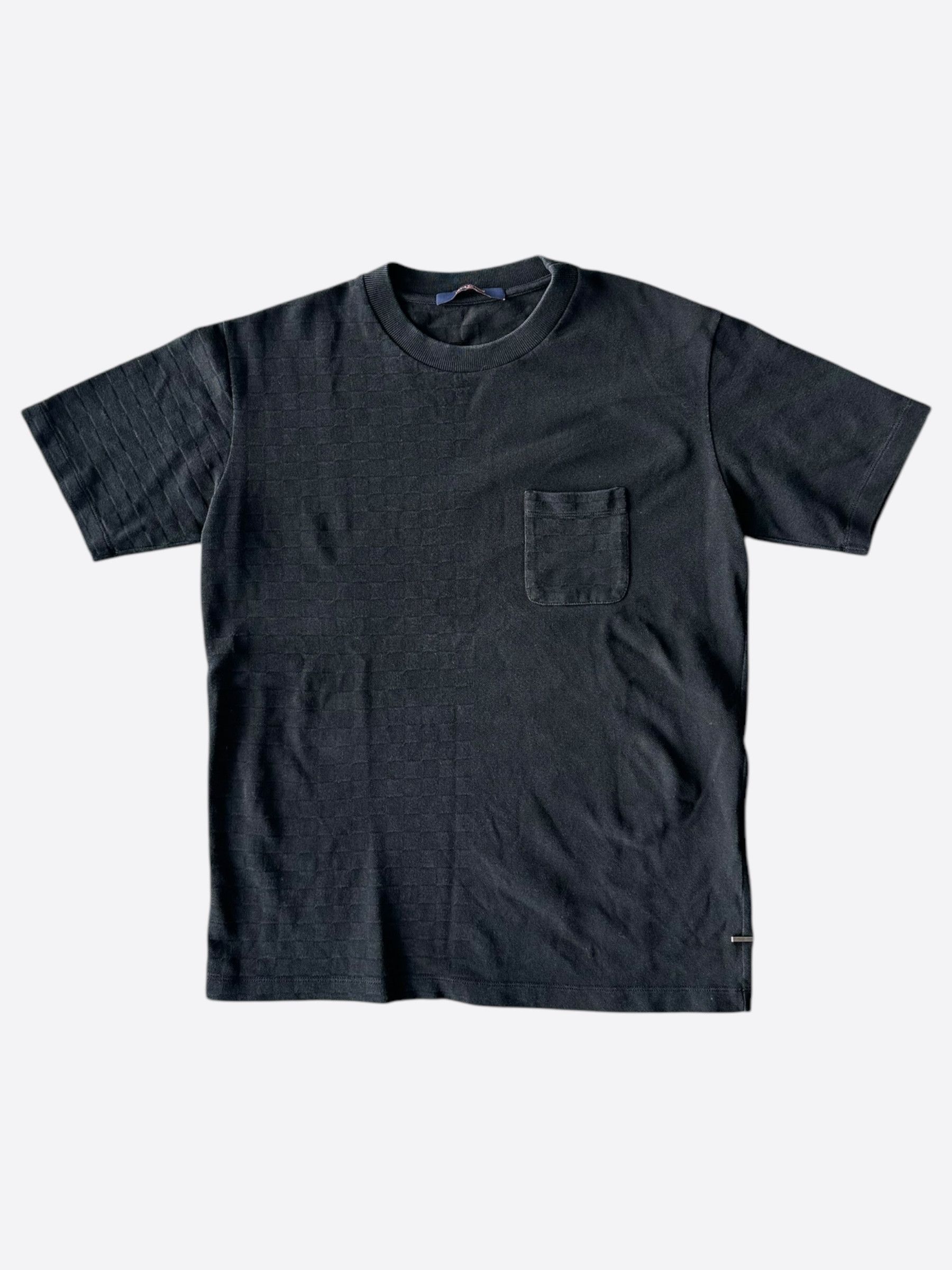 Louis Vuitton Louis Vuitton Black Half Damier Pocket T-Shirt Size US M / EU 48-50 / 2 - 1 Thumbnail