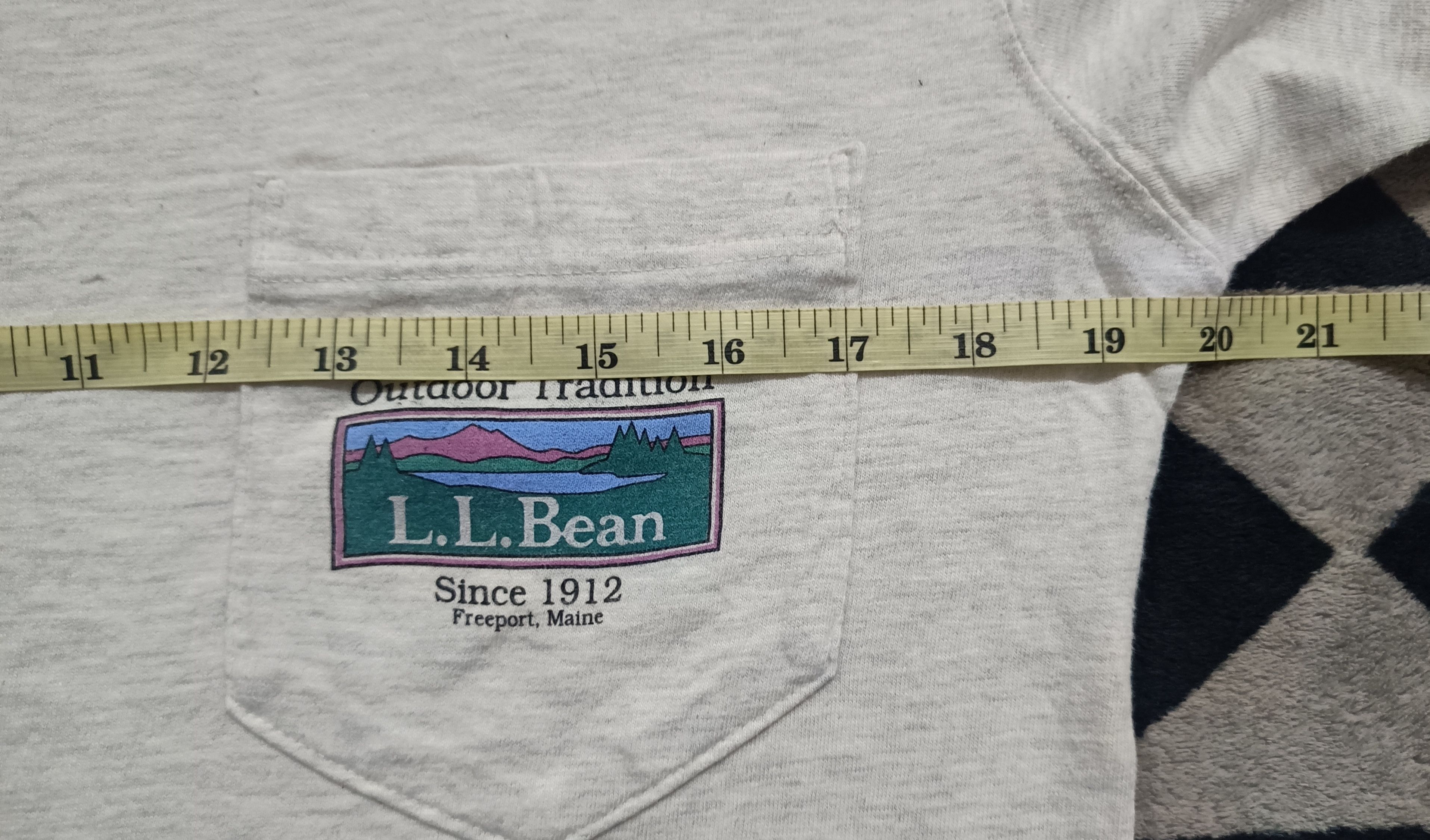 L.L. Bean 🔥🔥Rare Vintage 90s LL Bean Pocket Long Sleeve Tee Size US M / EU 48-50 / 2 - 8 Thumbnail