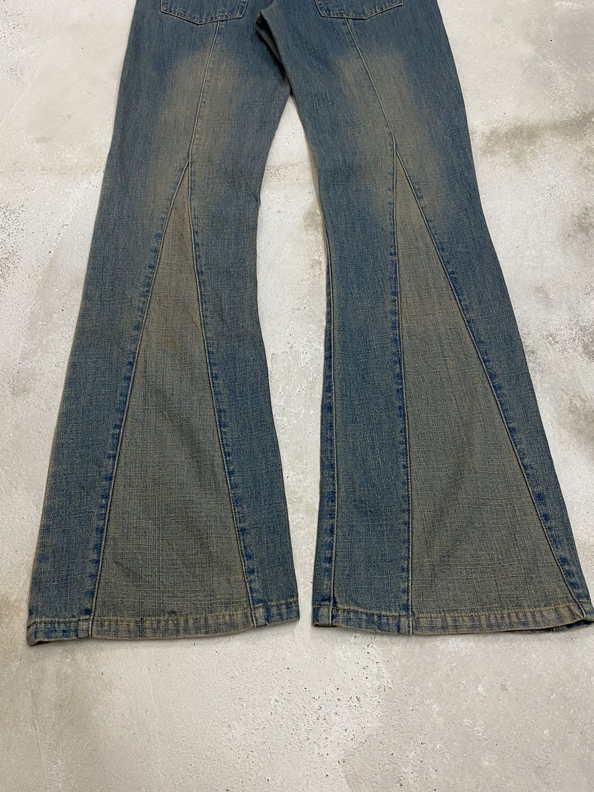 GOSTAR DE FUGA × Hysteric Glamour × If Six Was Nine Vintage 90s Flare Revolt Unisex Jean Retro Punk Mud Washed Size US 30 / EU 46 - 11 Thumbnail