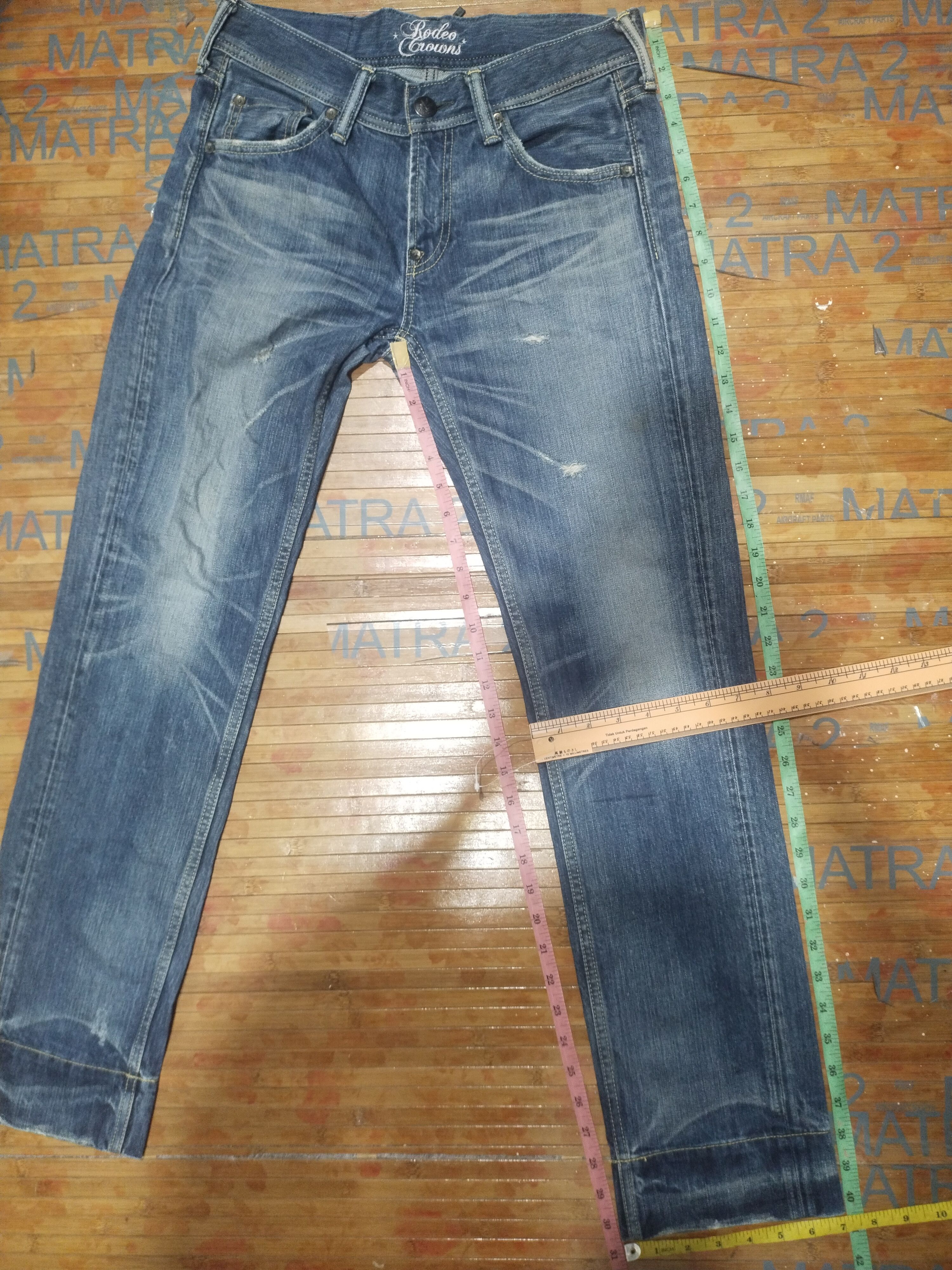 Japanese Brand × Vintage Vintage Women Jeans Rodeo*️⃣Crowns Sz 27" Size 27" / US 4 / IT 40 - 3 Thumbnail