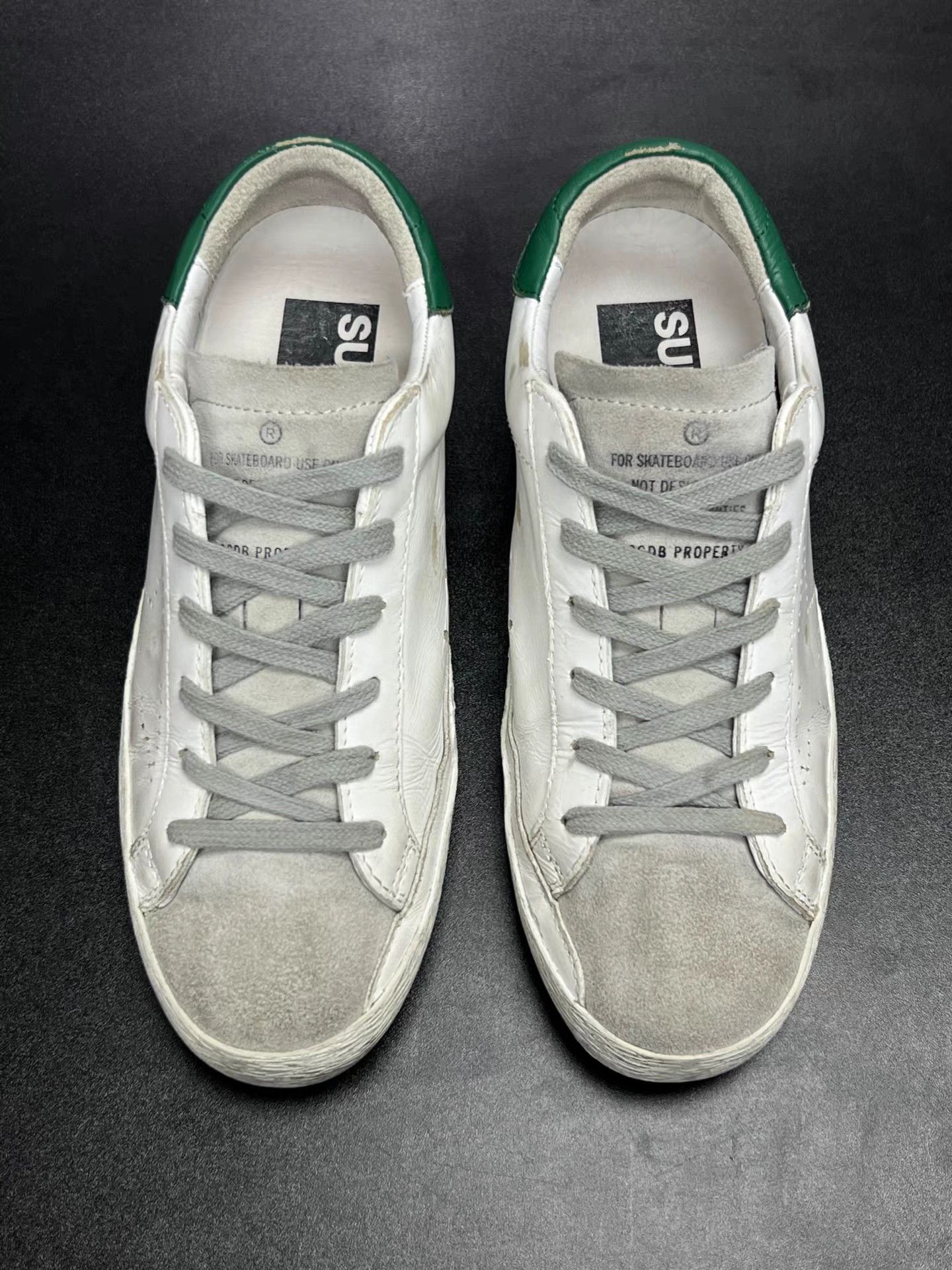 Golden Goose Golden Goose GGDB White & Green Low-Top K15 Size US 6 / IT 36 - 3 Thumbnail