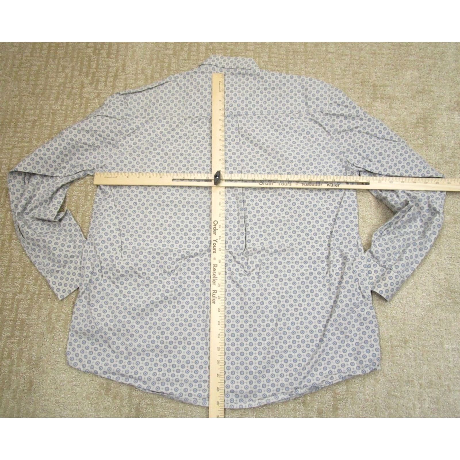 Vintage Cinch Shirt Men M Gray Geometric Western Long Sleeve Button Up Cowboy Size US M / EU 48-50 / 2 - 4 Thumbnail