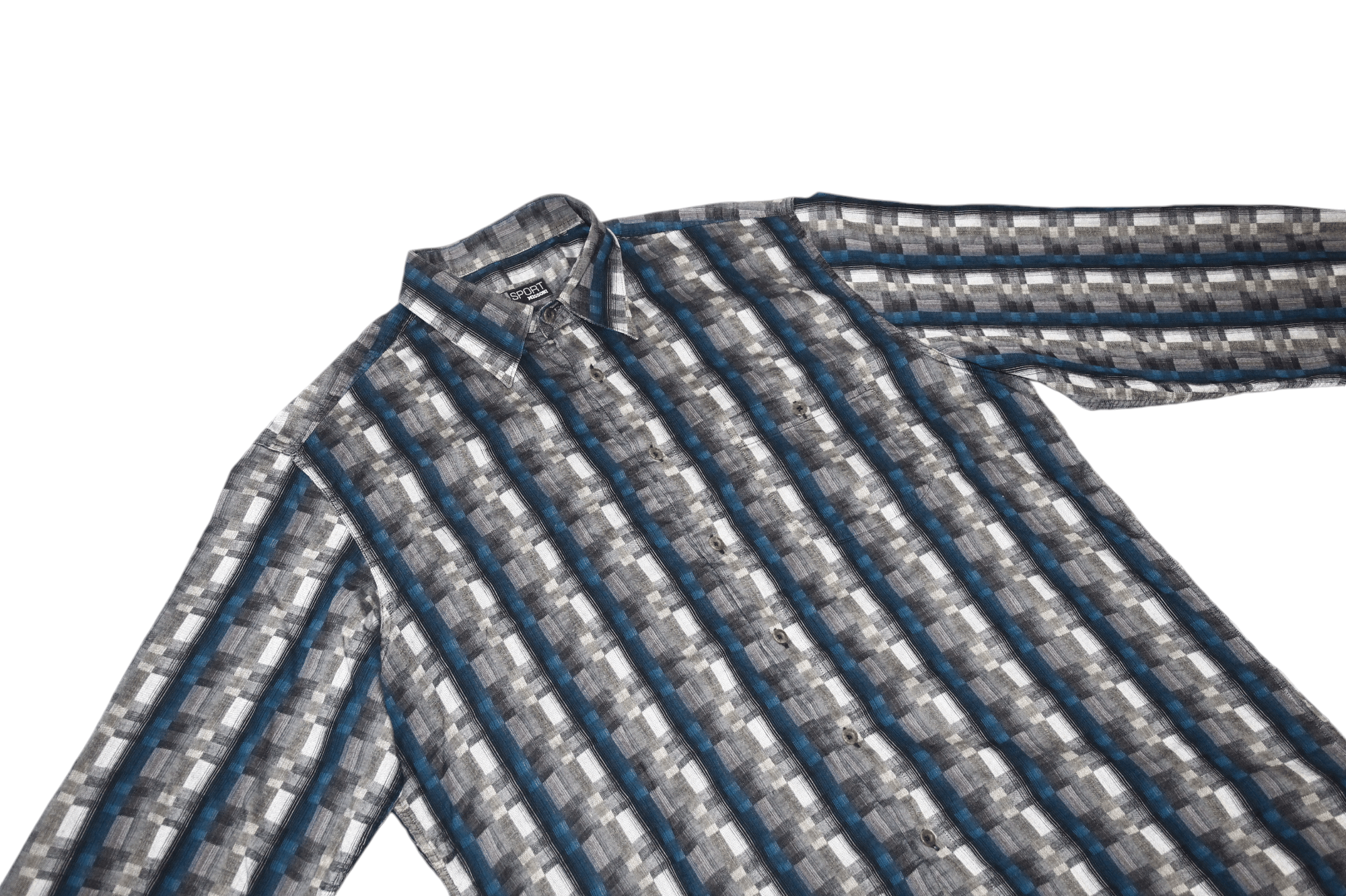 Missoni Missoni Sport linen cotton gingham gradient checker shirt Size US XXL / EU 58 / 5 - 5 Thumbnail