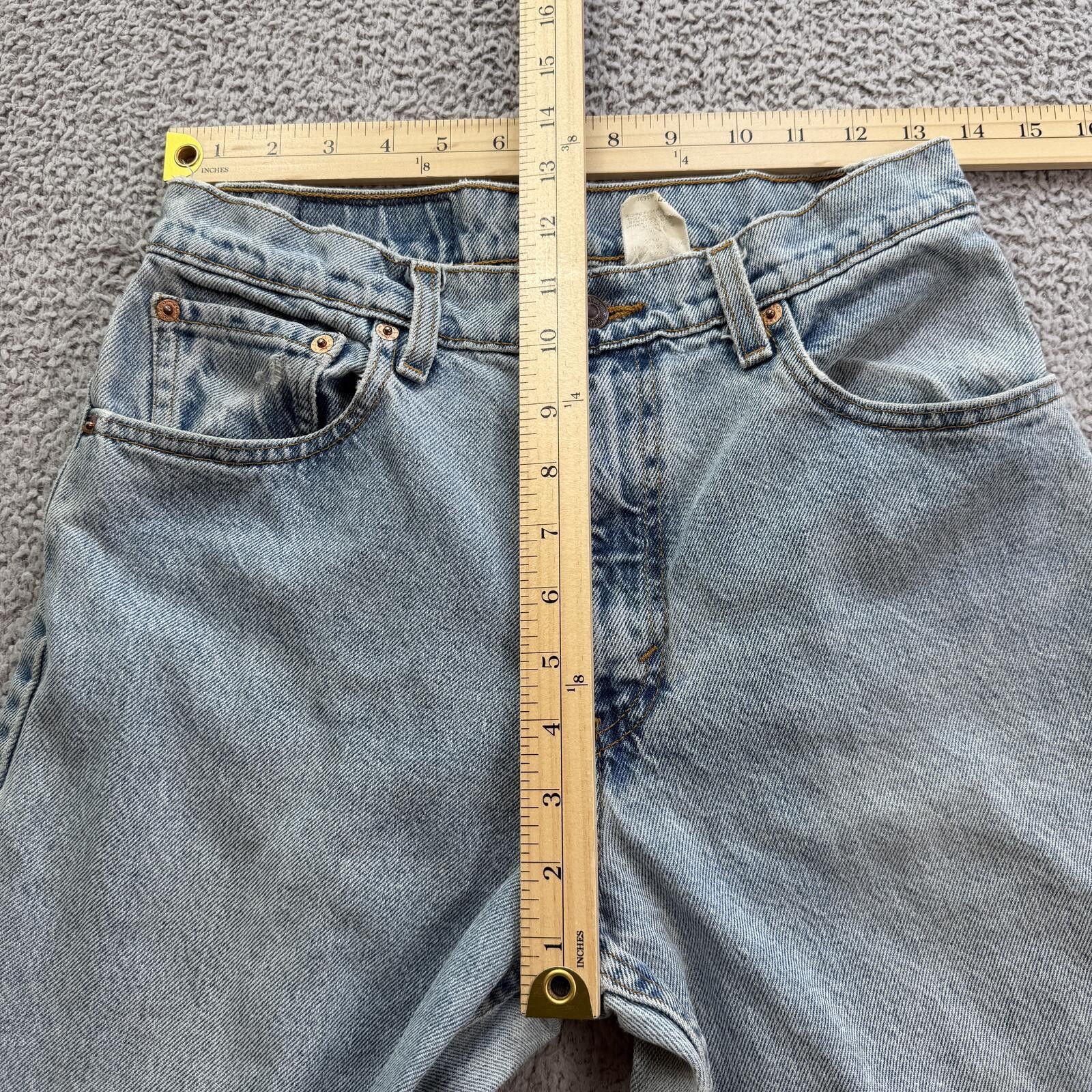 Levi's Vintage 90s Levis 550 Relaxed Fit 27 Tapered Light Jeans Size 27" / US 4 / IT 40 - 3 Thumbnail