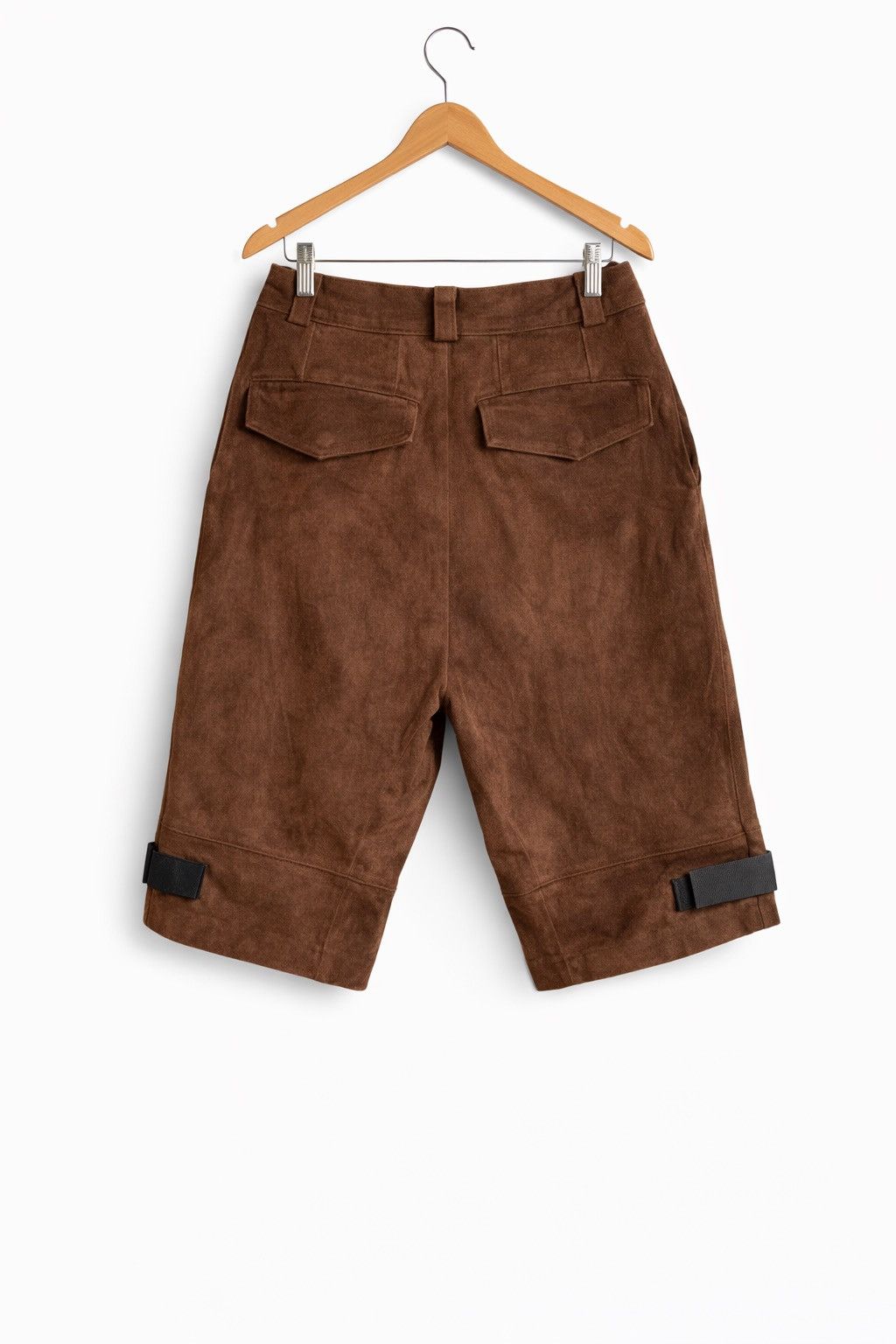 Vintage Scheme Warriors Suede Leather Biker Shorts
