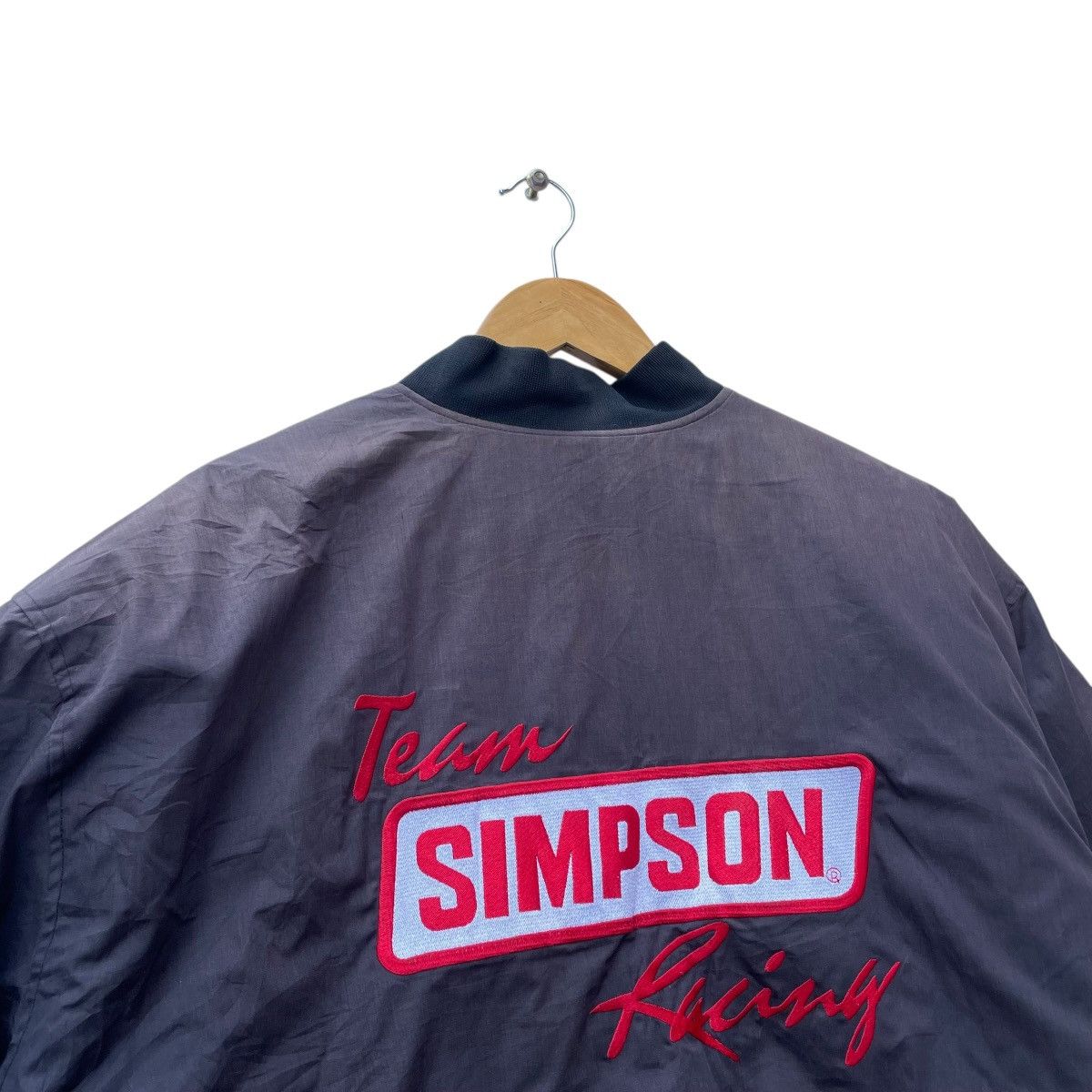 Gear for Sports × Vintage 💥Vintage Faded Simpson Racing Team Bomber Jacket Size US L / EU 52-54 / 3 - 3 Thumbnail