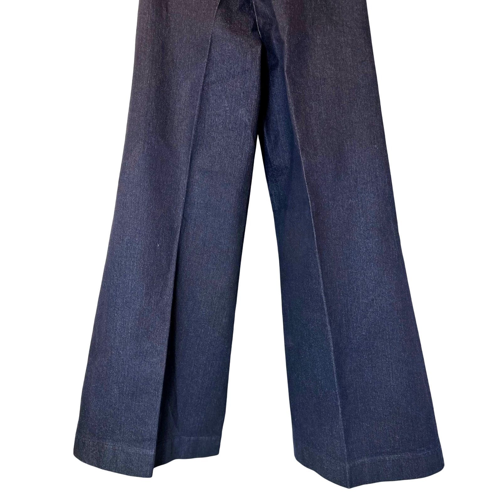 PIOMBO MP Piombo Wide Leg Womens Jeans in Blue size 2 Size 26" / US 2 / IT 38 - 8 Thumbnail
