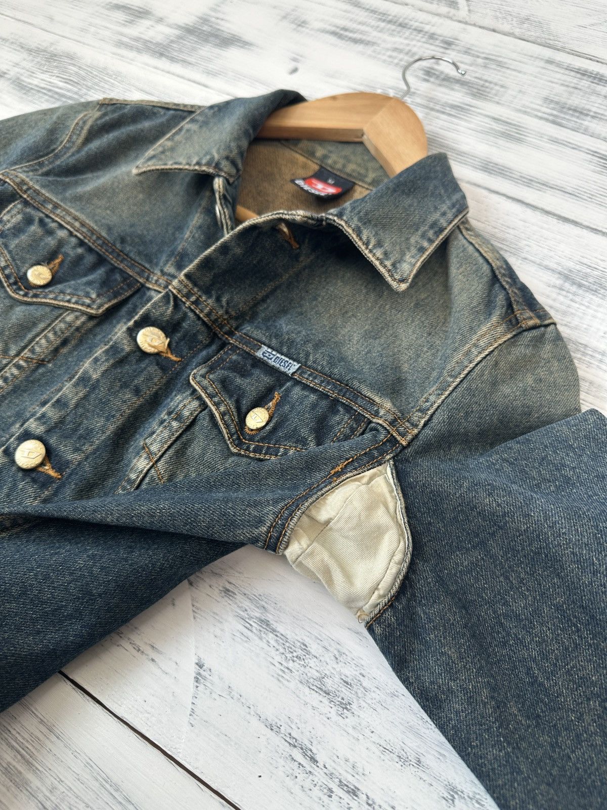 Diesel Vintage Y2K DIESEL Denim Jacket Women’s size M Size M / US 6-8 / IT 42-44 - 15 Thumbnail