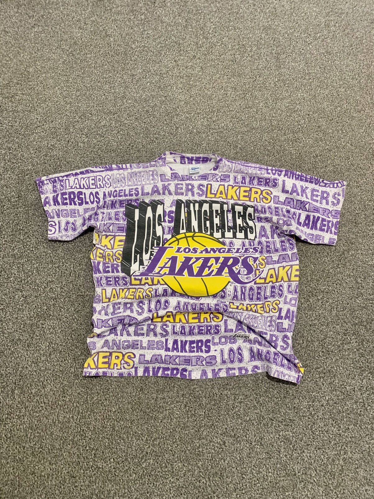 LA Lakers 90’s All Over Print Tshirt