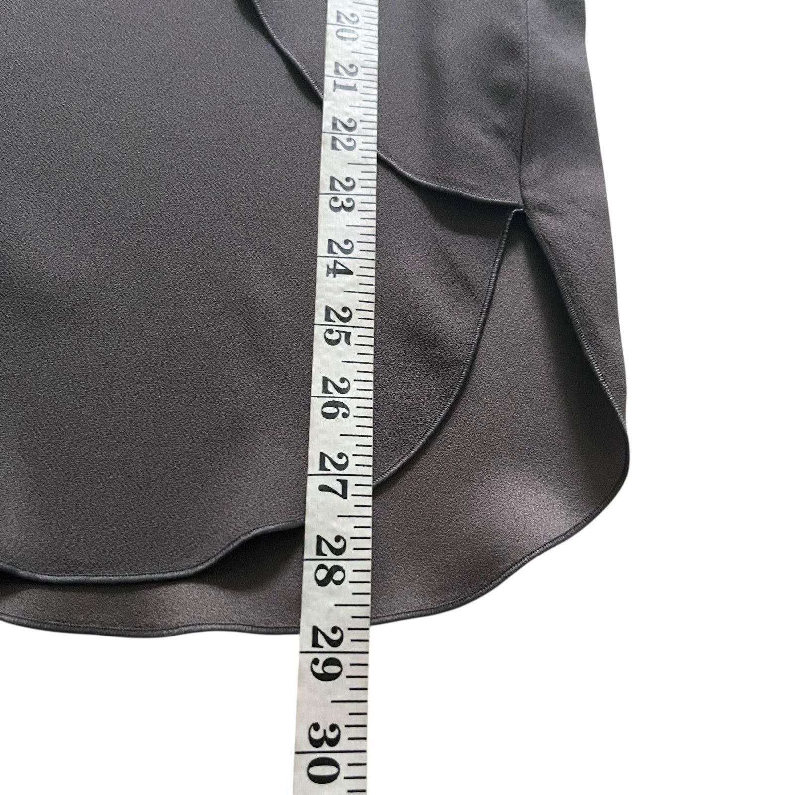 Piazza Sempione Piazza Sempione Gray Layered Crepe Split Neck Blouse Size M / US 6-8 / IT 42-44 - 7 Thumbnail