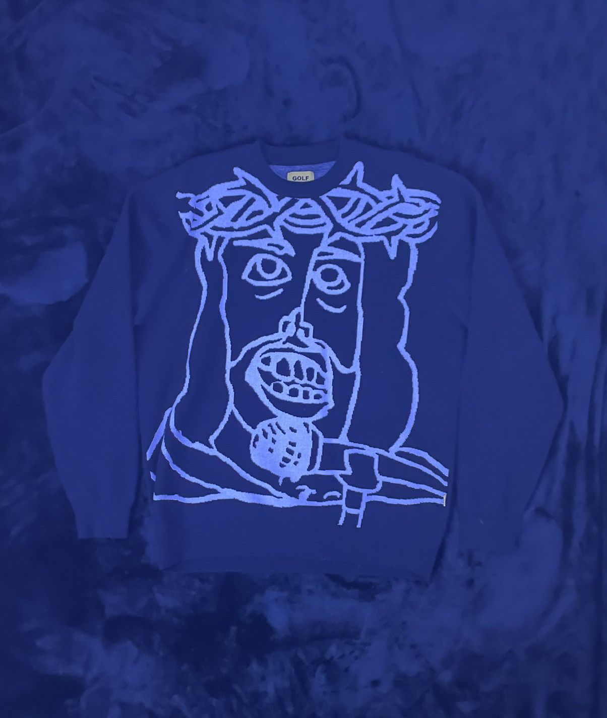 image of Golf Wang x Tyler The Creator Superstar Sweater Black - Fall/winter 2022, Men's (Size XL)