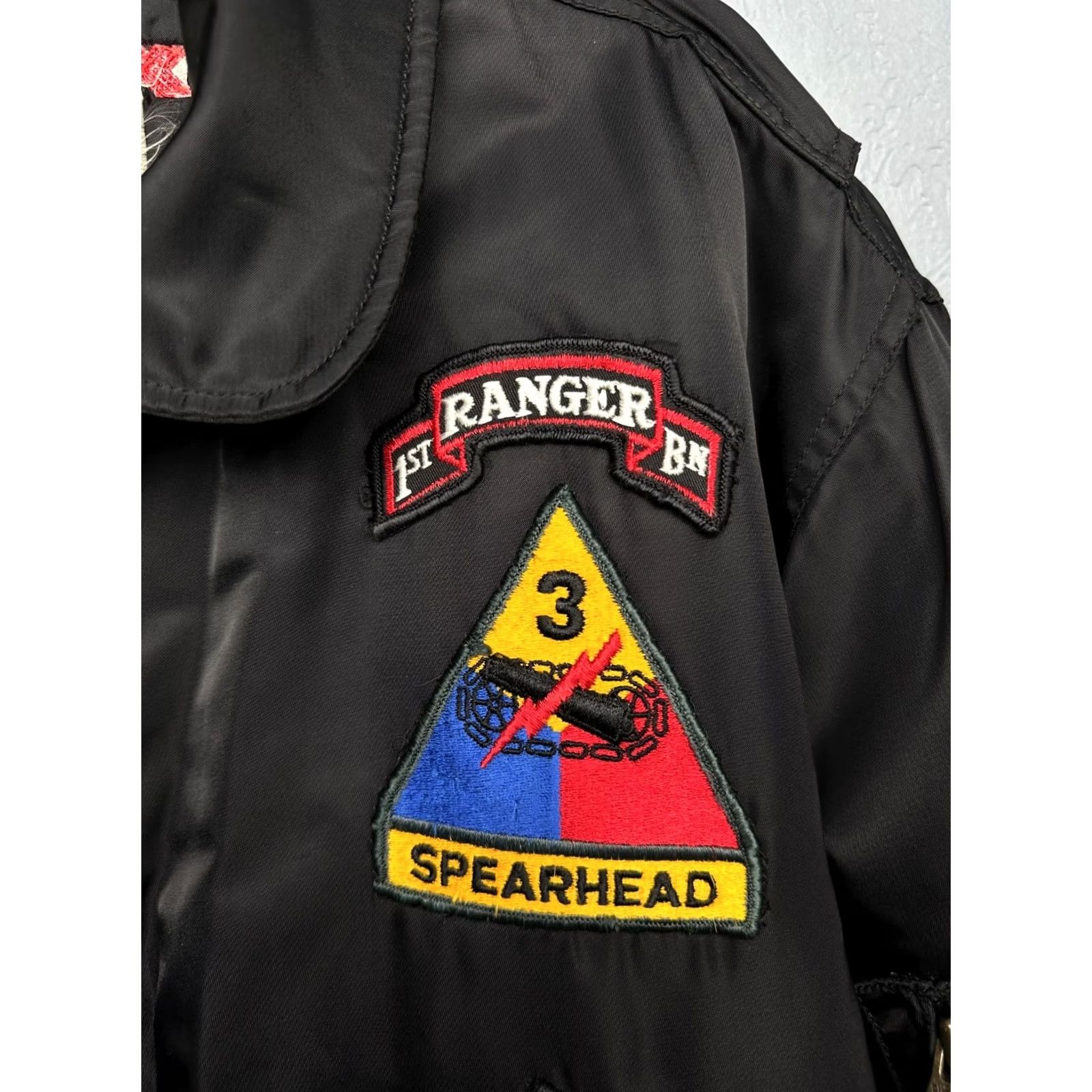 Vintage USA Bomber Jacket Mens XL Black Nylon MA1 Pilot Air Force Vintage Jacket Size US XL / EU 56 / 4 - 3 Thumbnail