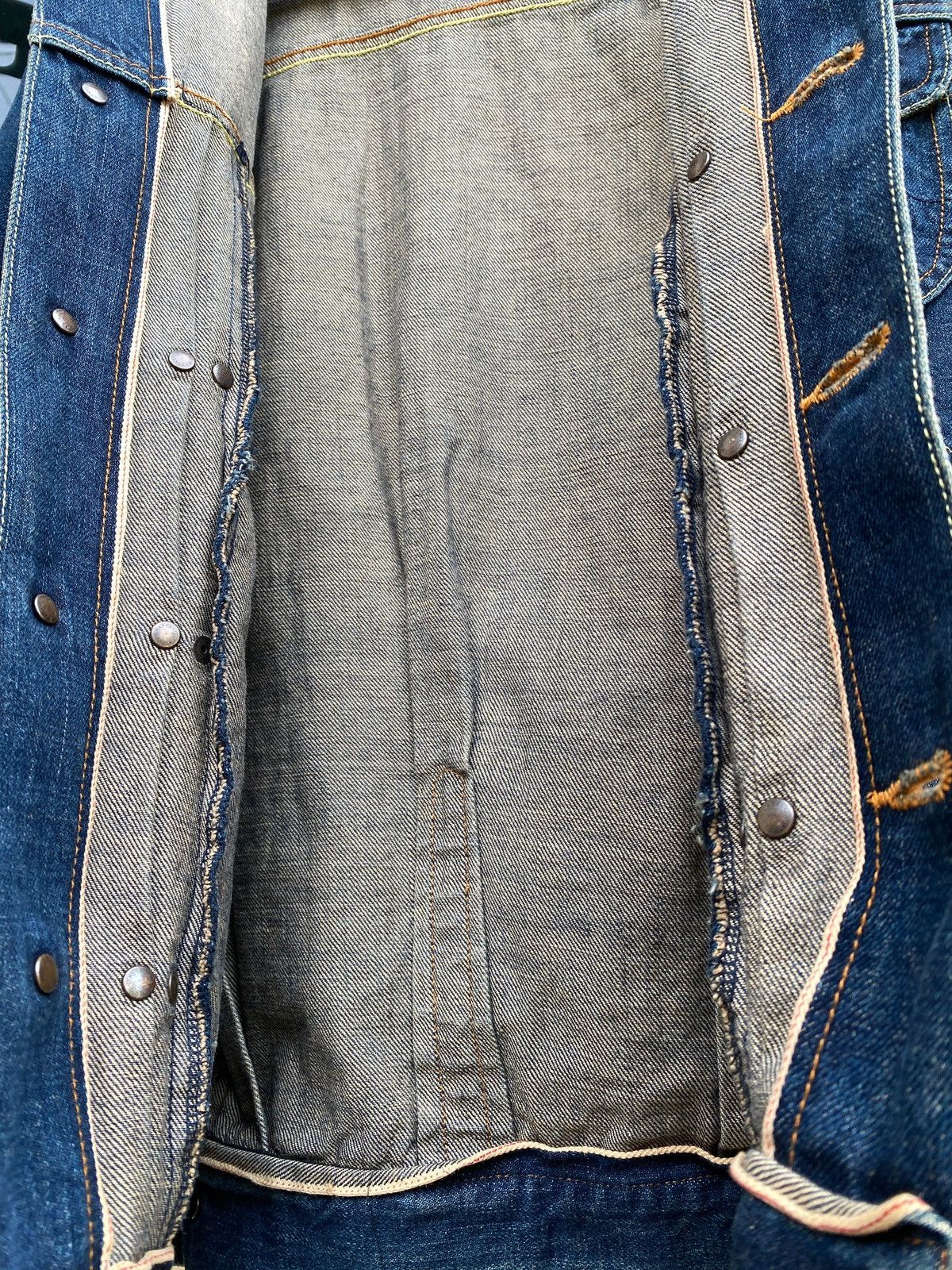 Japanese Brand Field Denim Jacket Selvedge LOST DESSAU Size US M / EU 48-50 / 2 - 7 Thumbnail