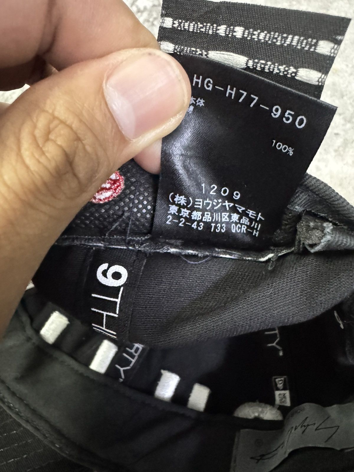 New Era × Yohji Yamamoto YOHJI YANAMOTO POUR HOMME X NEW ERA ADJUSTABLE CAP Size ONE SIZE - 10 Thumbnail